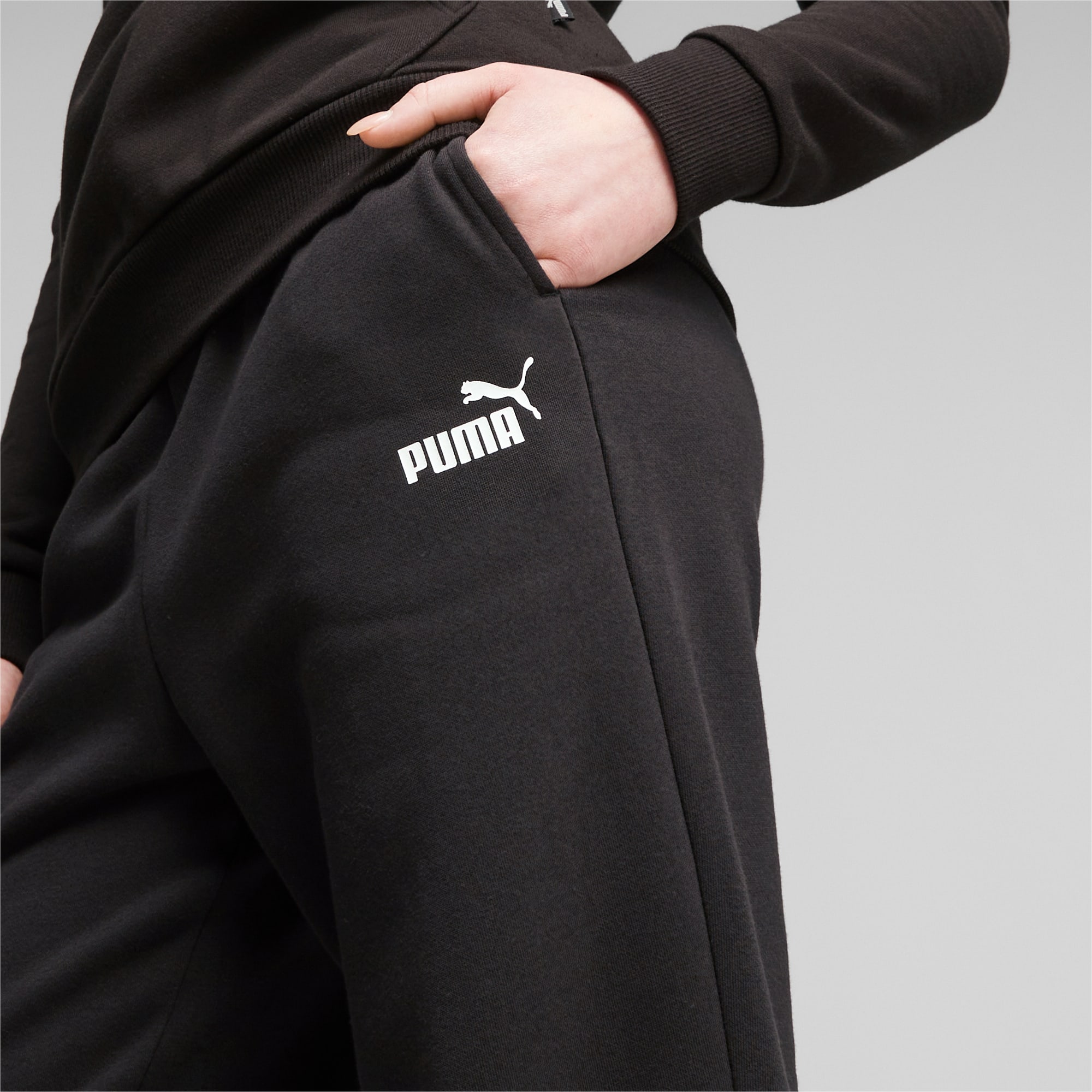 PUMA Ess+ Comfort Women's Sweatpants, Black, Size XS, Clothing