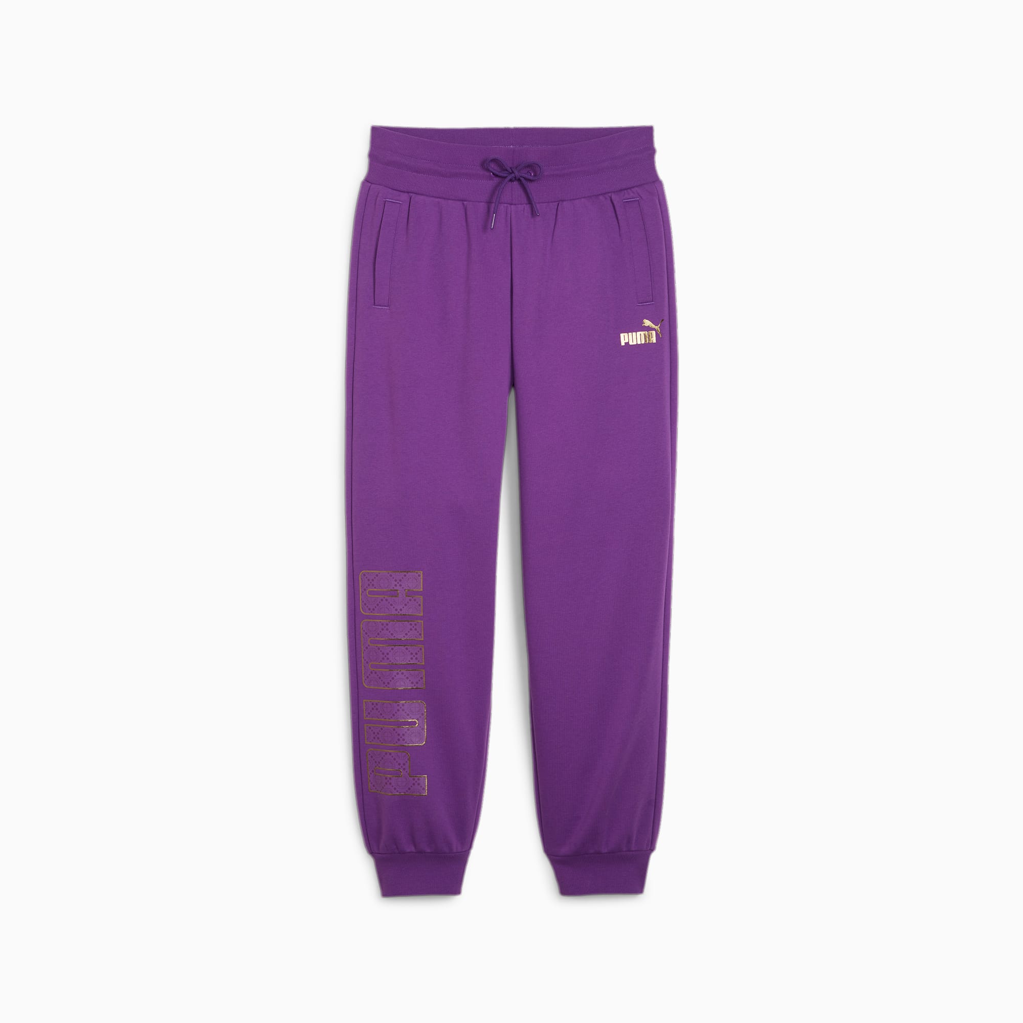 PUMA Power Logo Love Women's Sweatpants, Purple Pop, Size XXS, Clothing