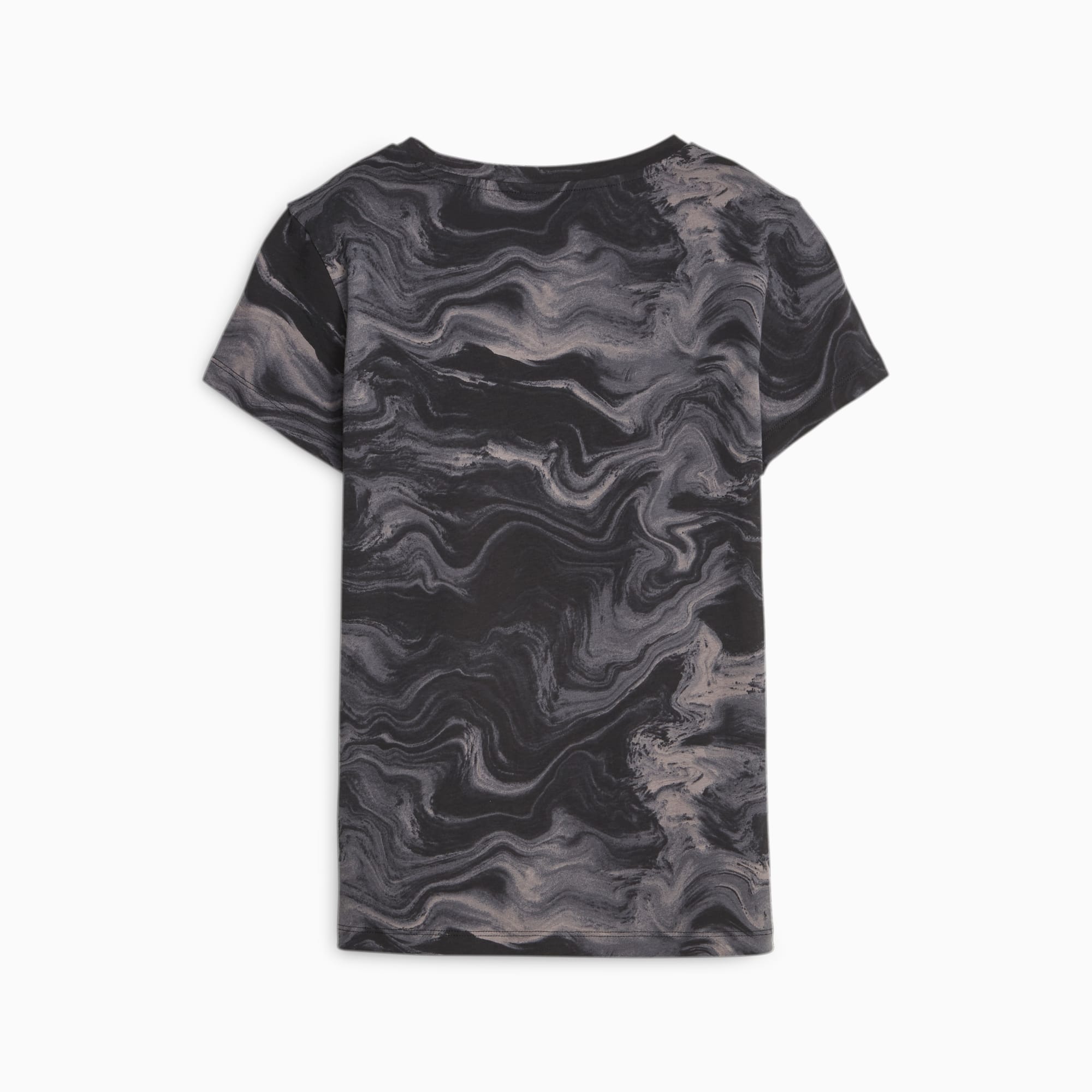 PUMA ESS+ MARBLEIZED T-shirt voor Dames, Zwart