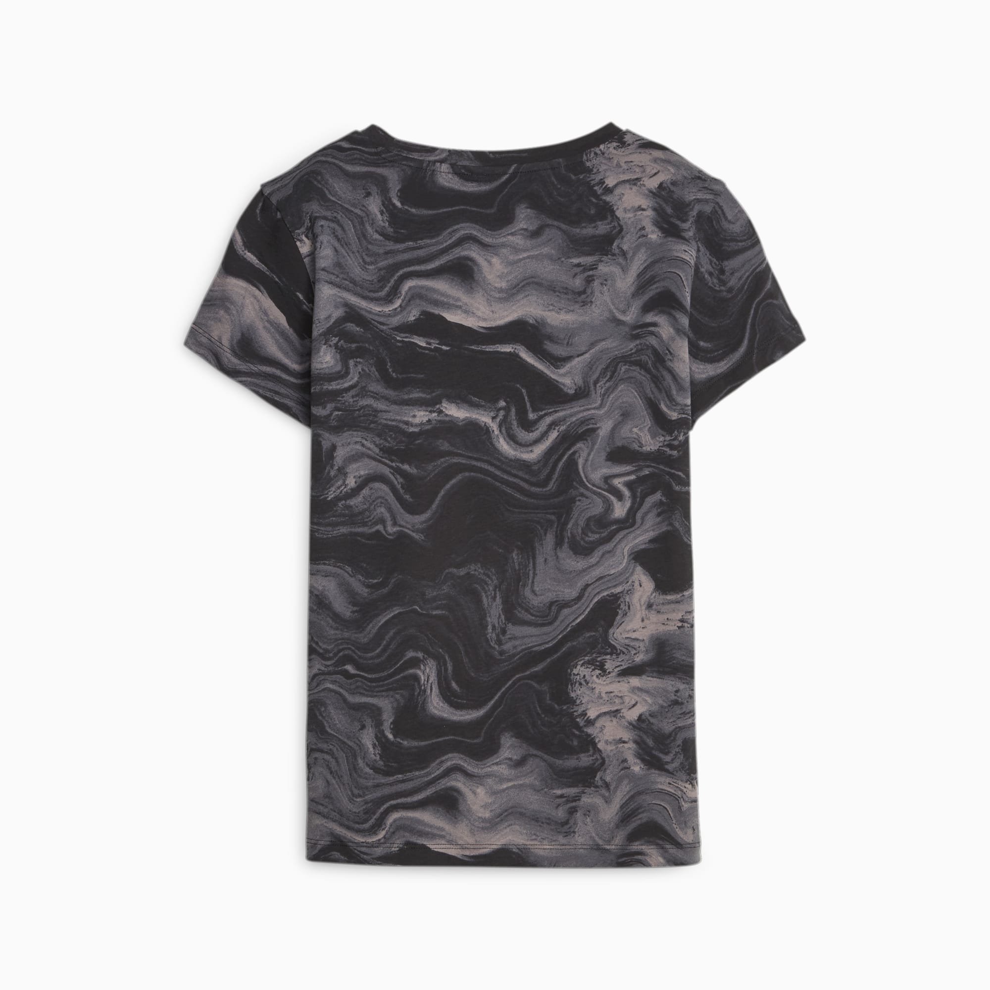 PUMA Ess+ Marbleized Women's T-Shirt, Black, Size XS, Clothing