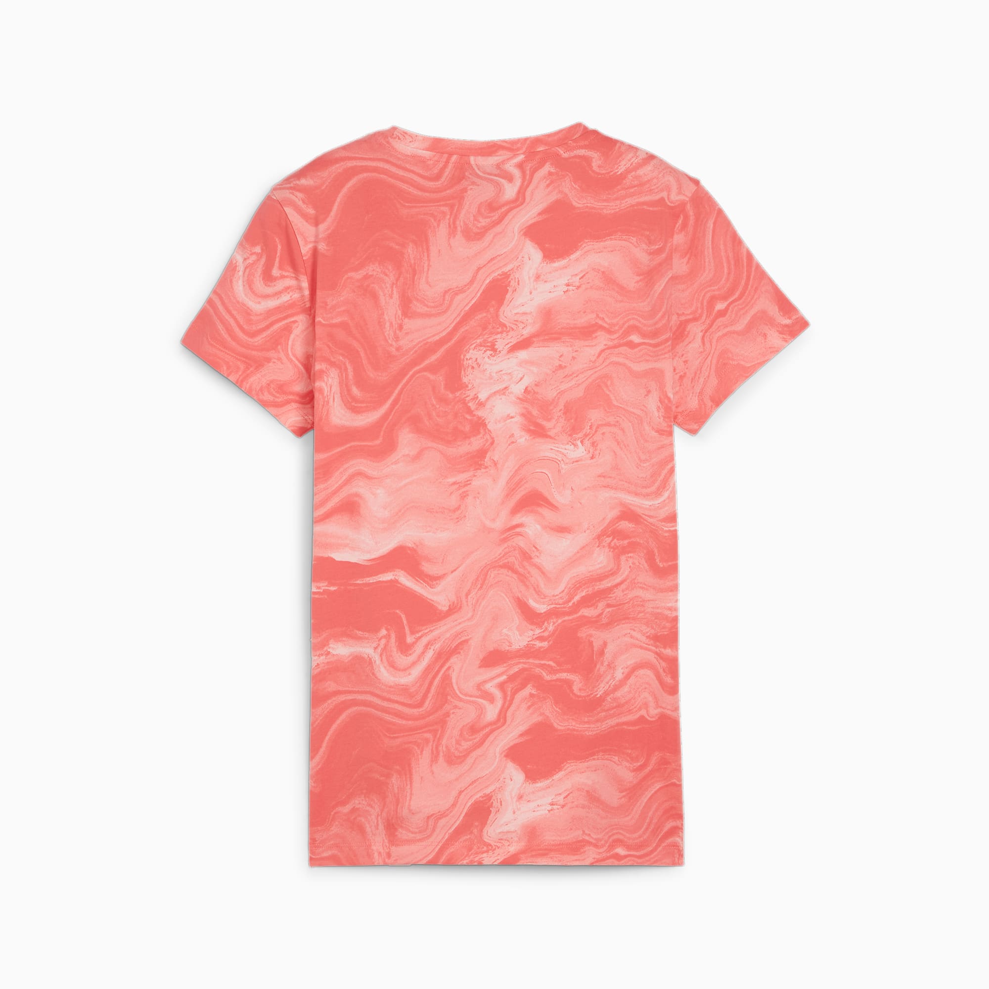 PUMA Ess+ Marbleized Women's T-Shirt, Peach Smoothie, Size S, Clothing