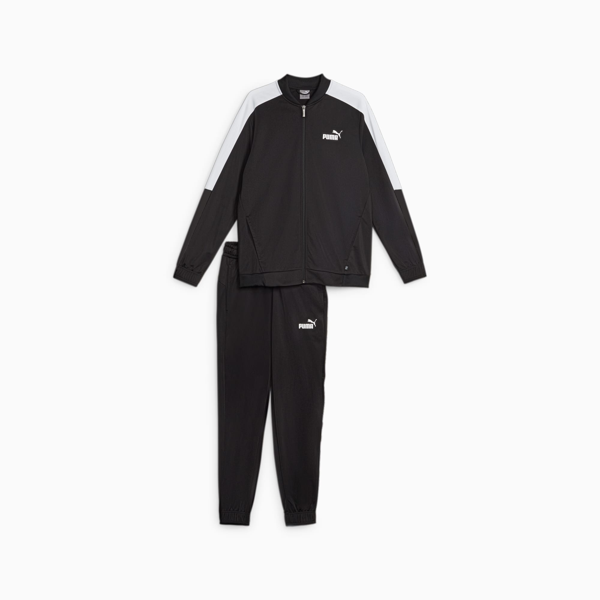 PUMA Men's Baseball Tricot Suit, Black, Size M