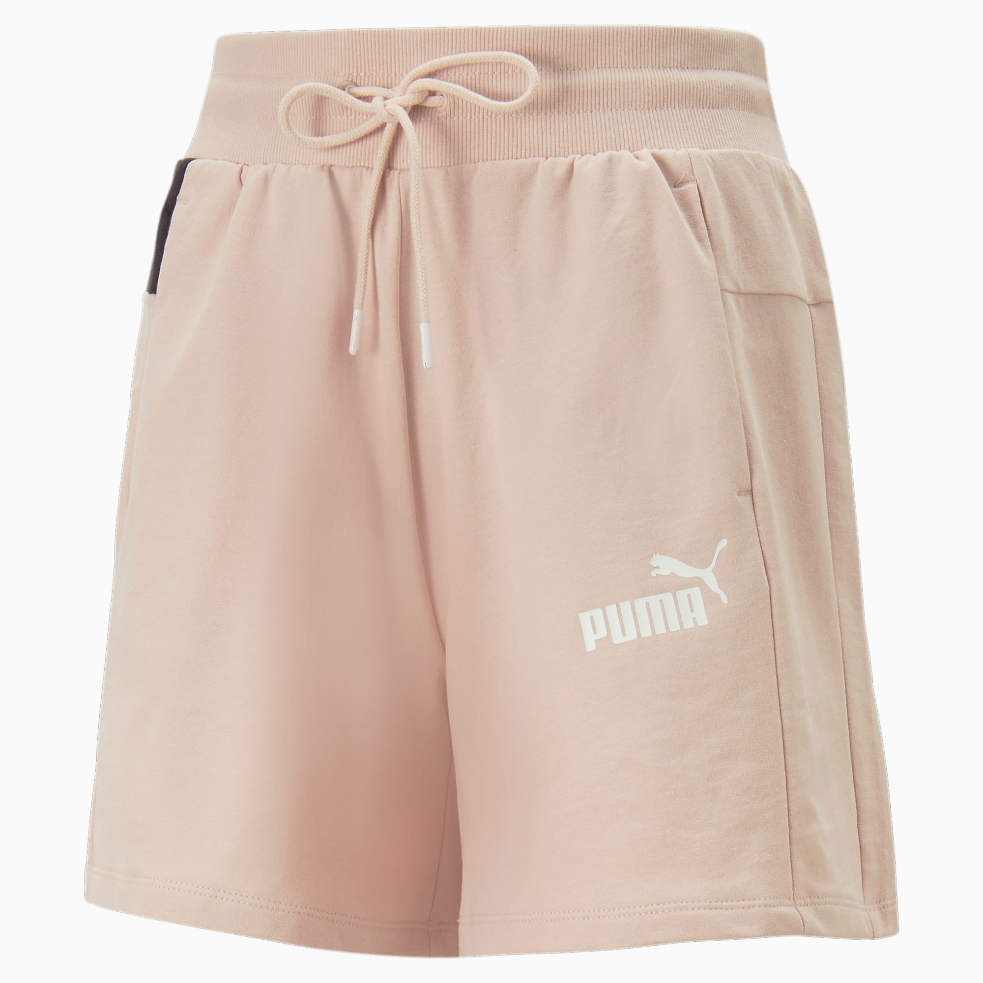 PUMA Around The Block Shorts Ft Women, Rose Quartz/Black, Size 3XL, Clothing