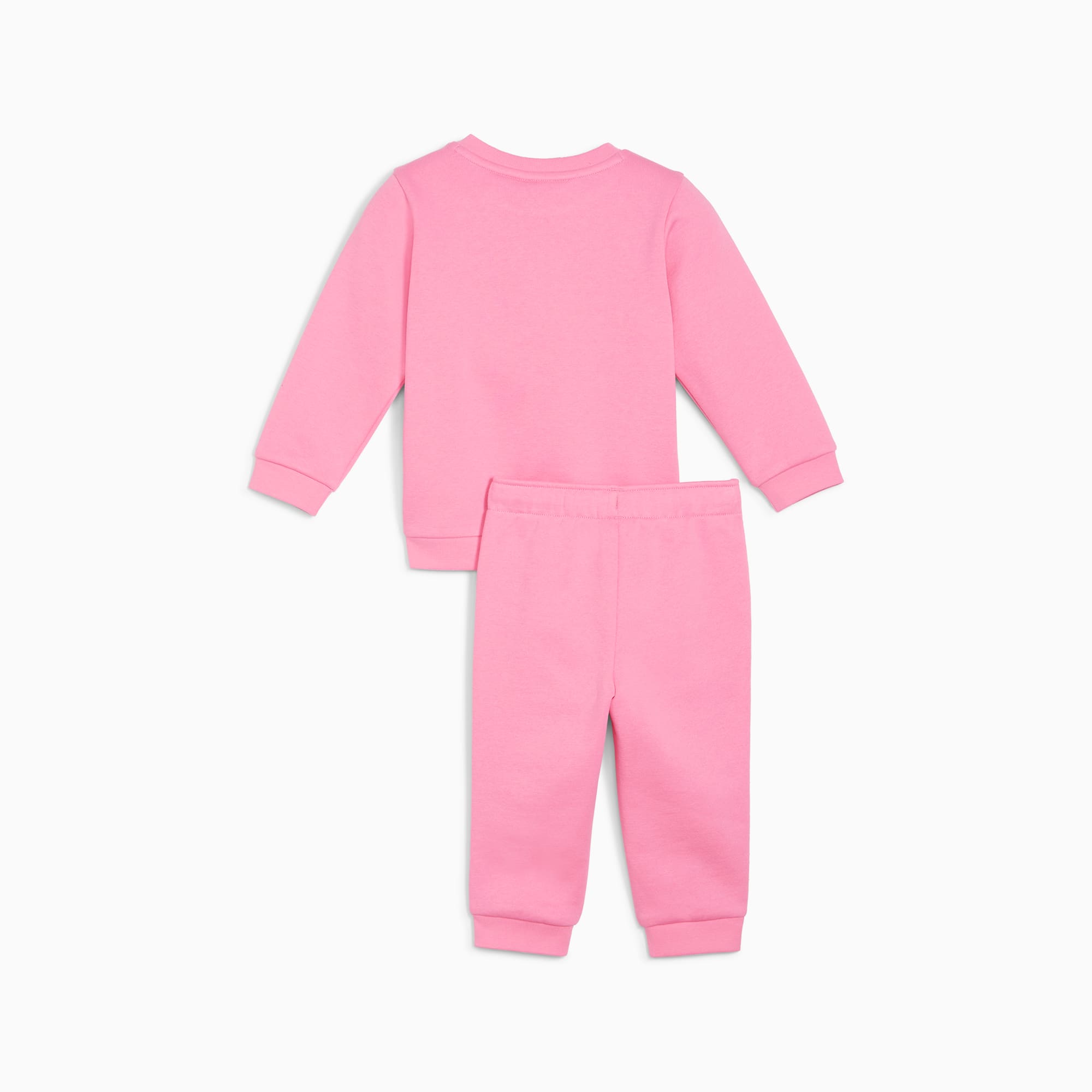 Puma essentials mini crew trainingspak in de kleur roze.