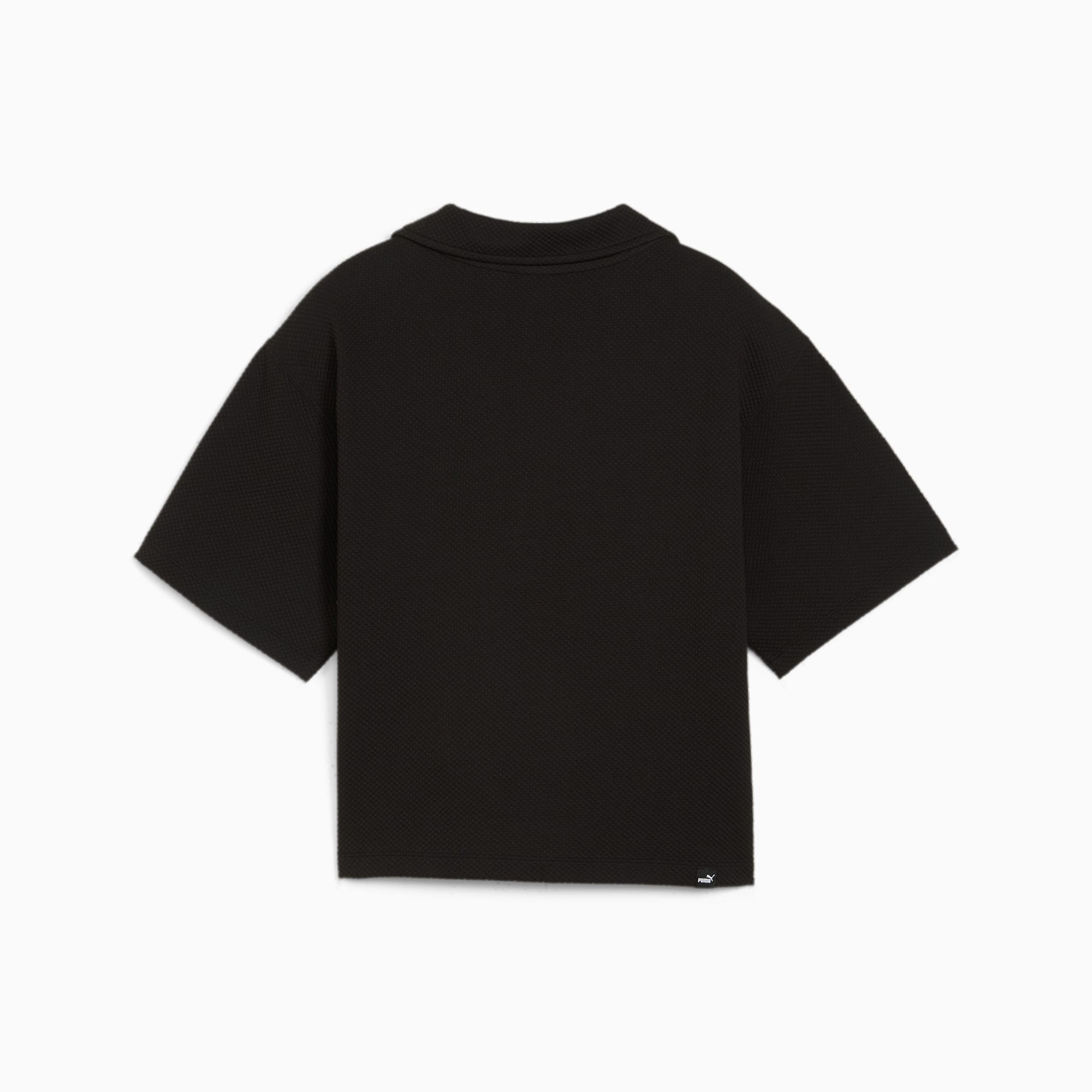 PUMA HER polo voor Dames, Zwart