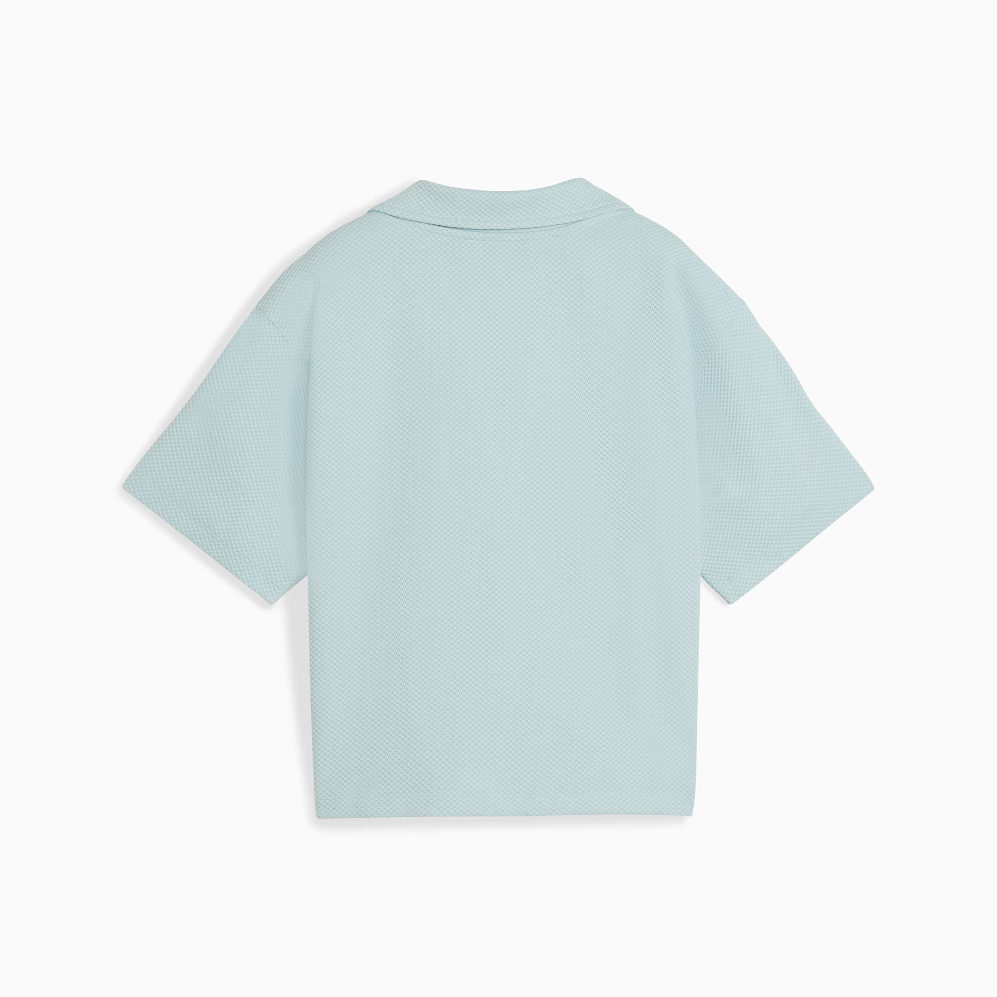PUMA HER polo voor Dames, Turquoise Surf