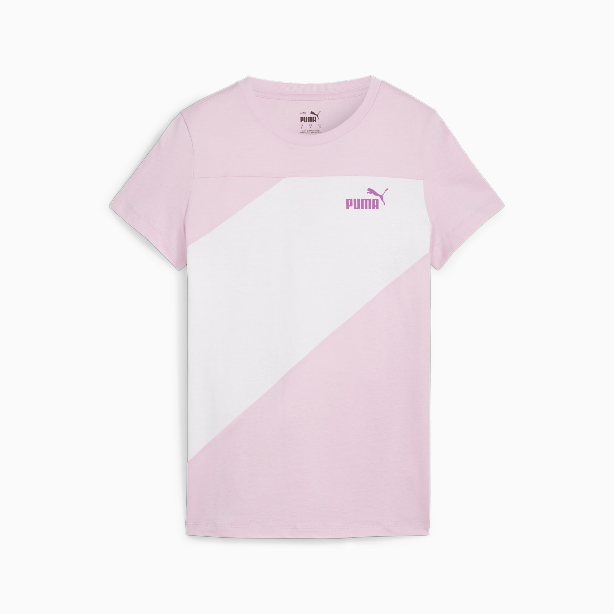 PUMA Power Women's T-Shirt, Grape Mist, Size XS, Clothing