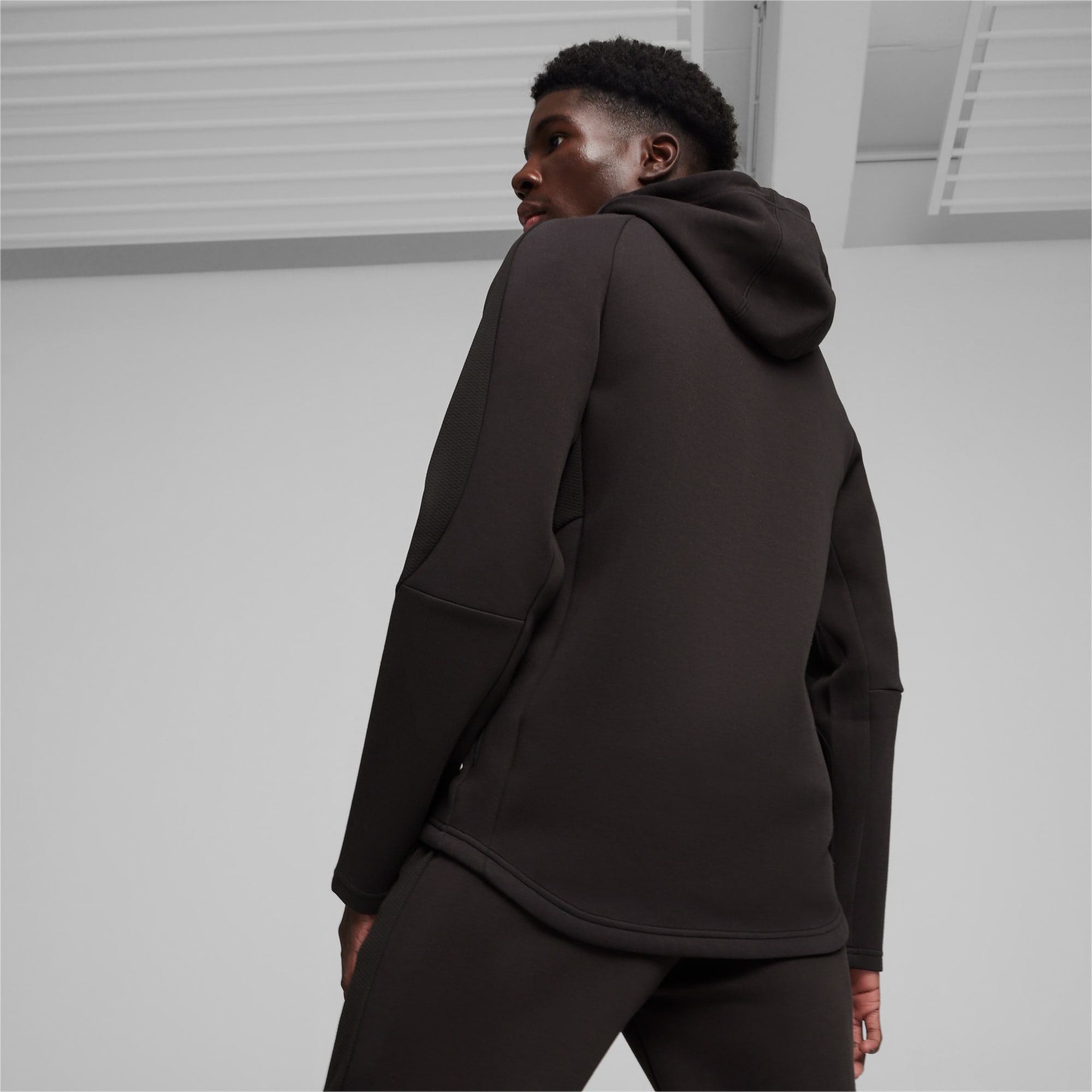 PUMA Evostripe Men's Full-Zip Hoodie, Black, Size XS, Clothing
