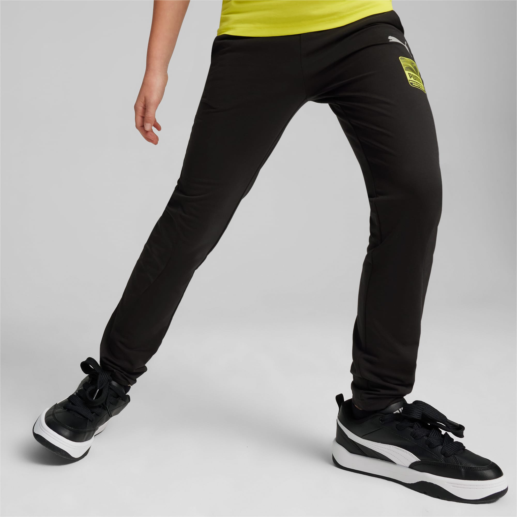 PUMA Active Sports Youth Sweatpants, Black, Size 116, Clothing