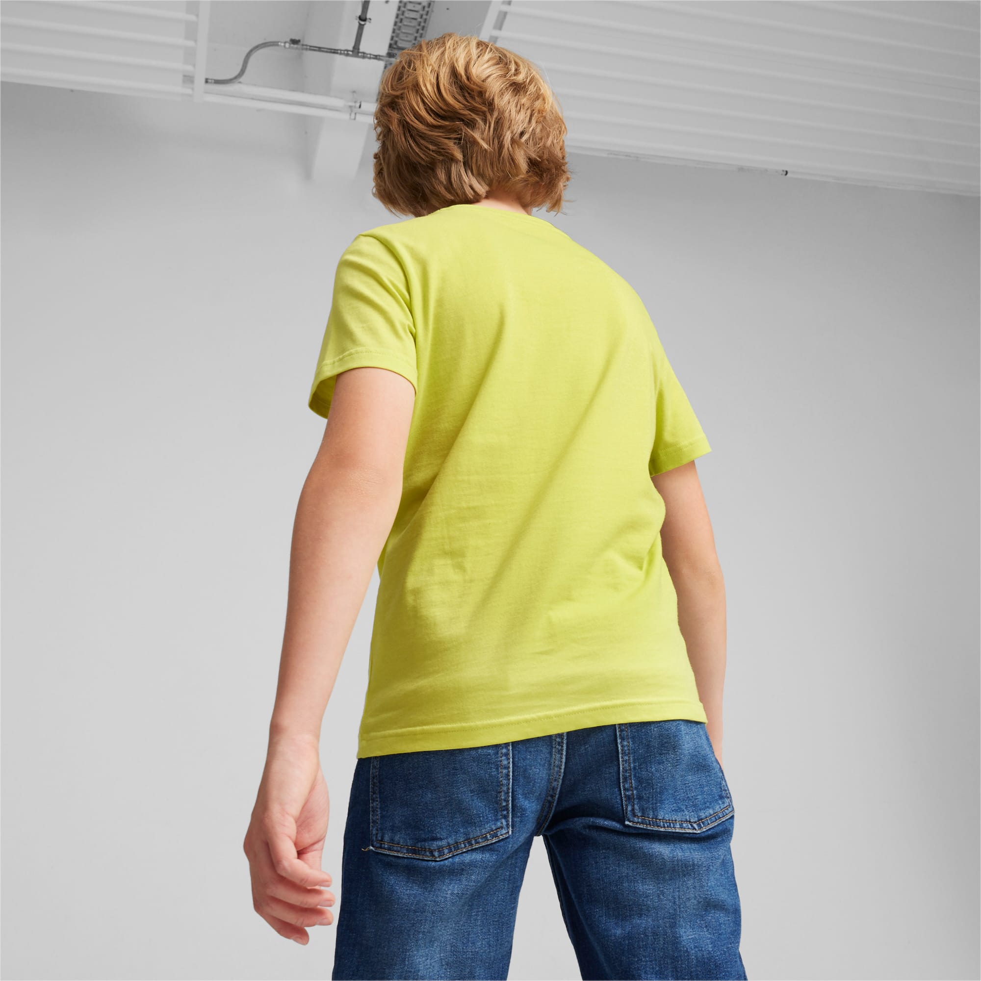 PUMA Power T-Shirt, Lime Sheen, Size 128, Clothing