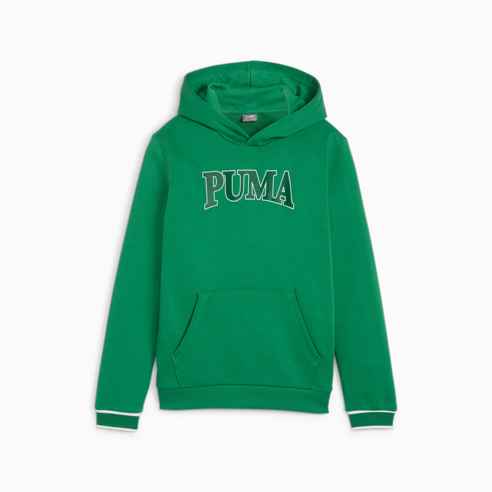 PUMA Squad Youth Hoodie, Archive Green, Size 128, Clothing