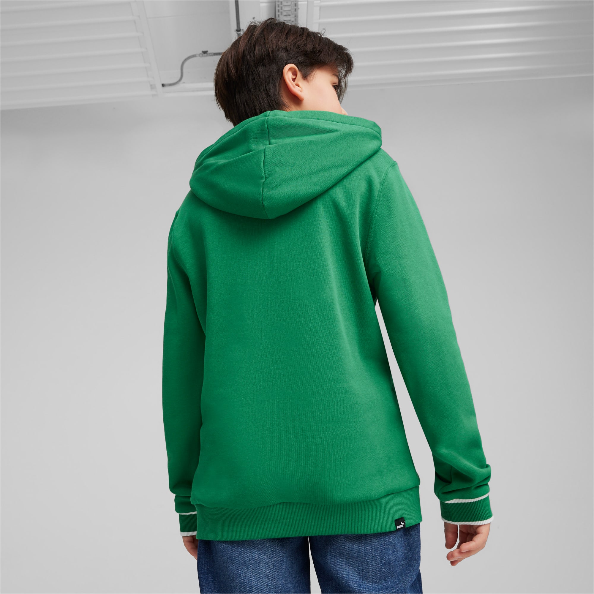 PUMA Squad Youth Hoodie, Archive Green, Size 128, Clothing