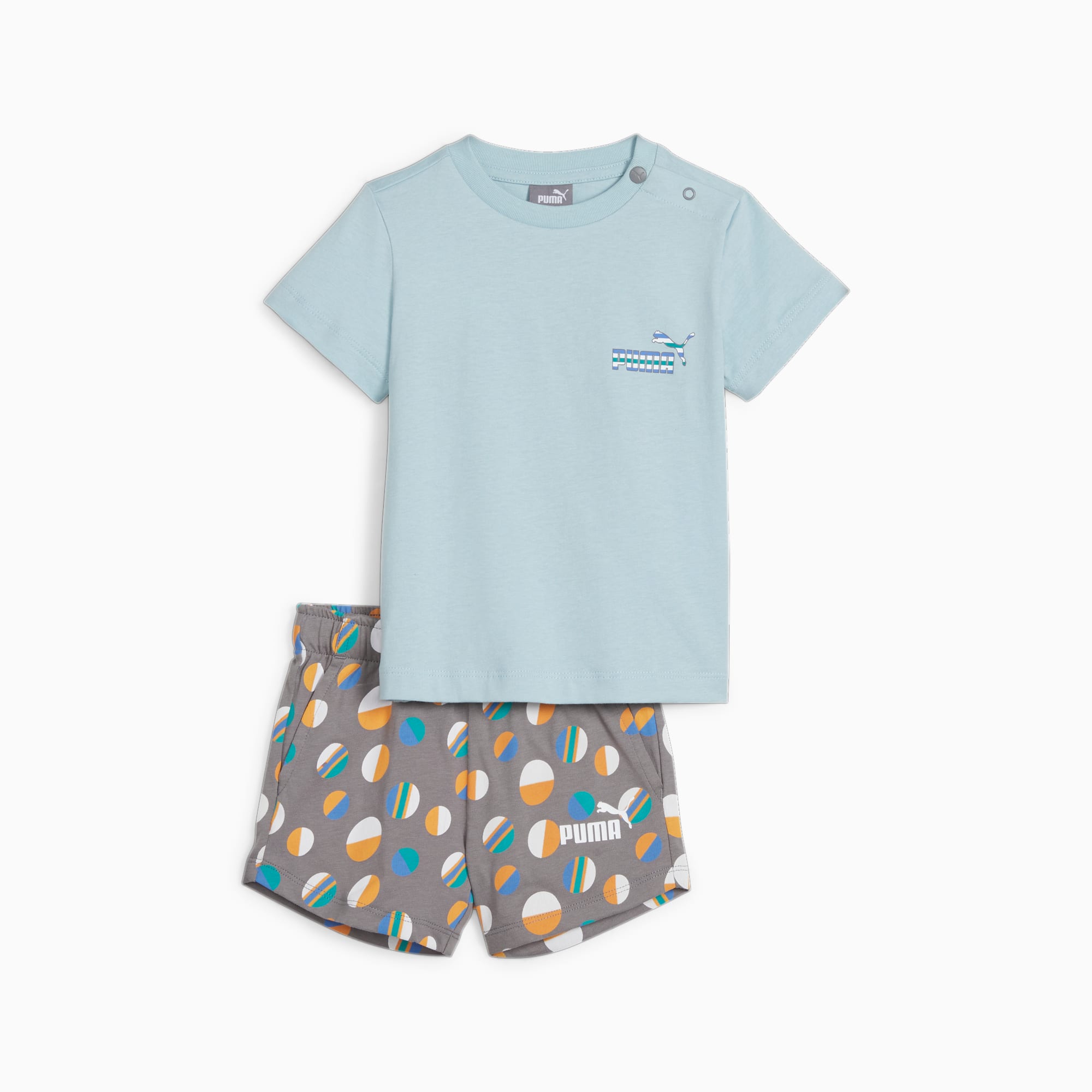 PUMA Ess+ Summer Camp Baby Set, Turquoise Surf, Size 62, Clothing