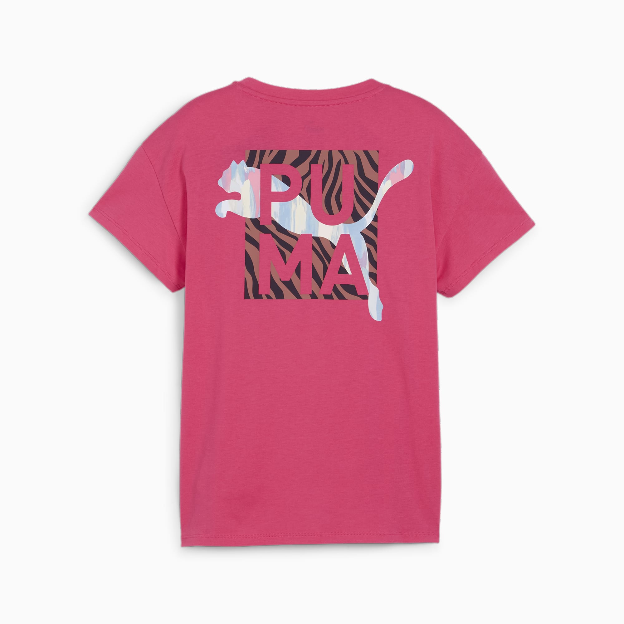 T-Shirt Boyfriend ANIMAL REMIX Da Ragazza, Rosa/Altro