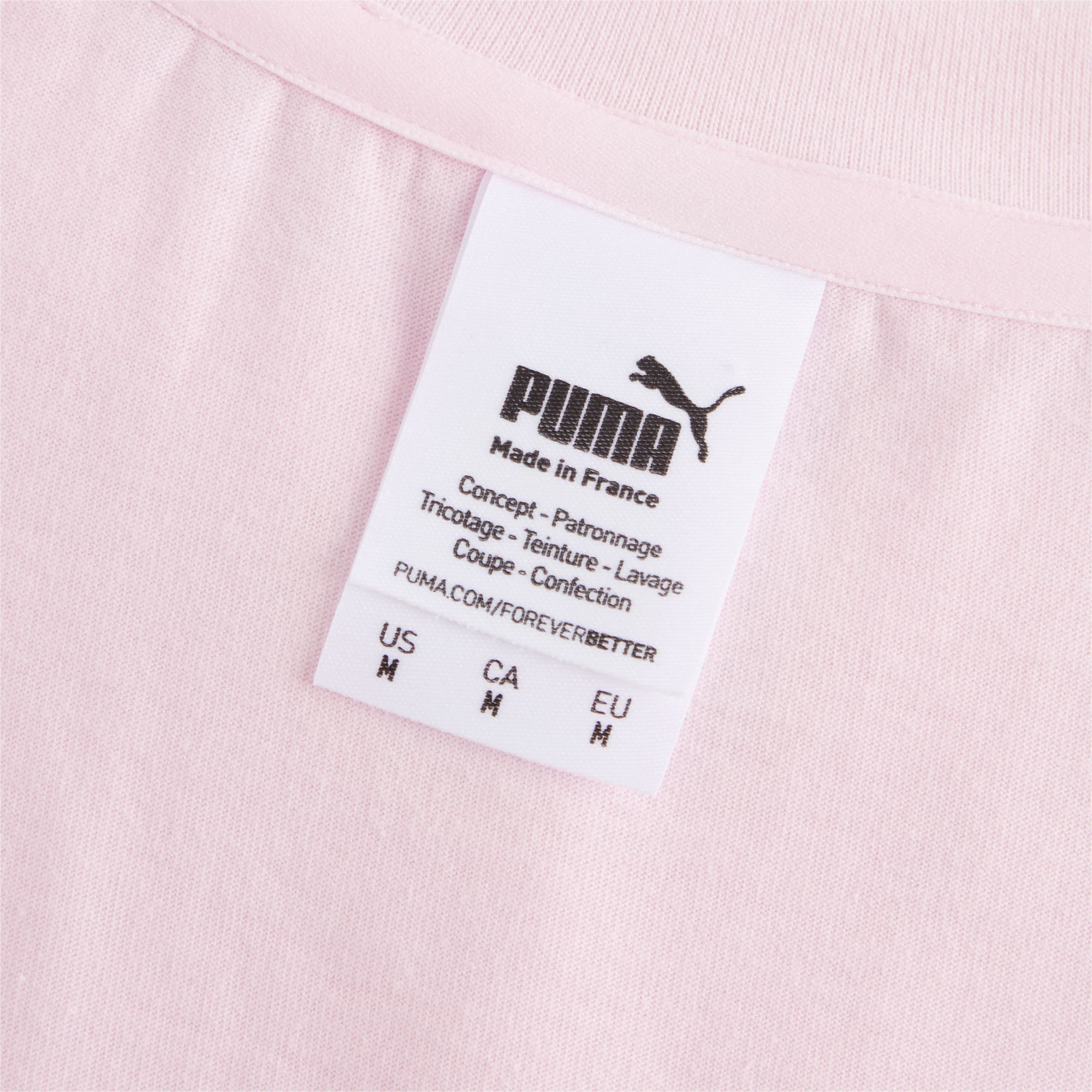 PUMA T-Shirt Made In France Homme, Rose/Blanc