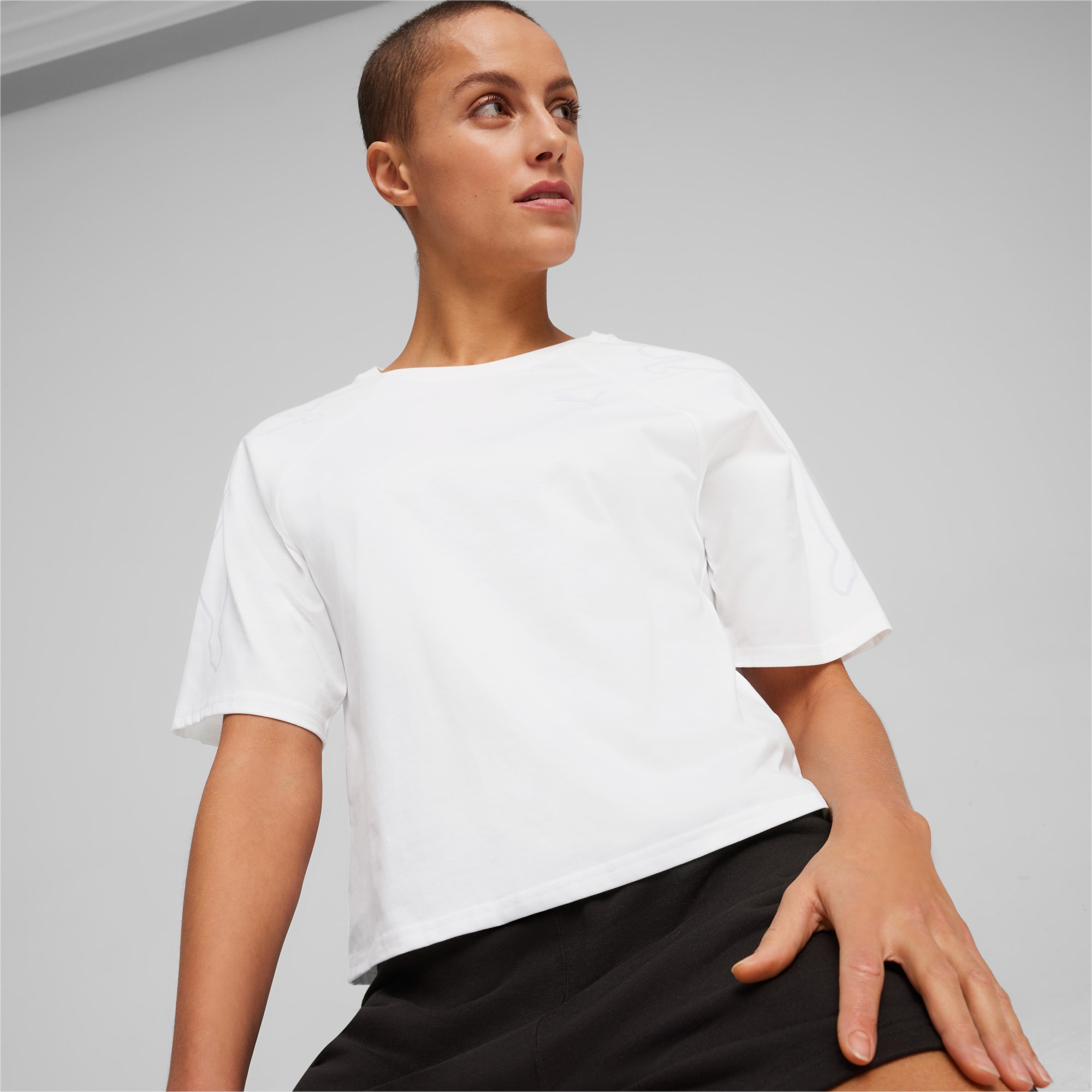 T-Shirt PUMA MOTION Femme, Blanc