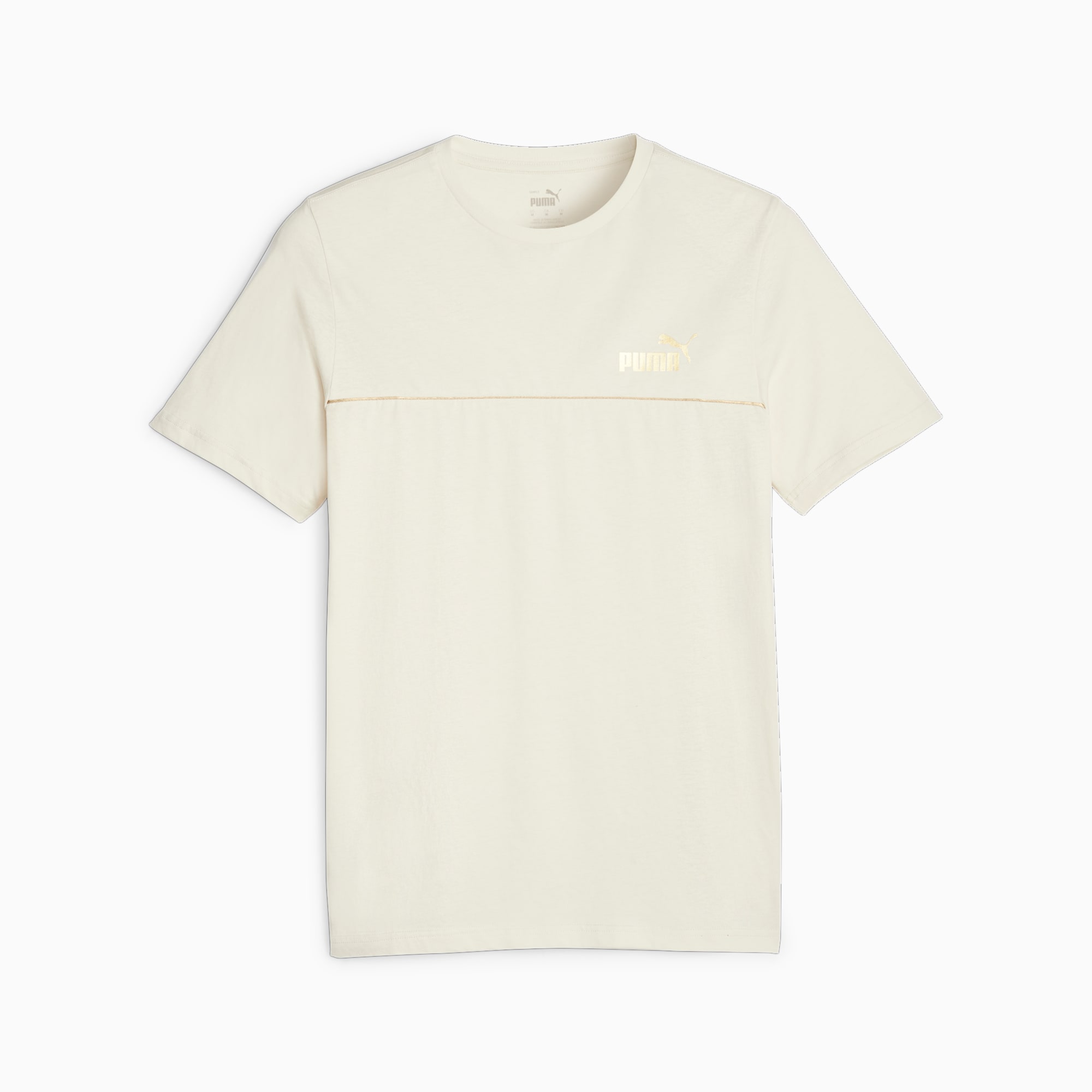 PUMA Ess+ Minimal Gold Men's T-Shirt, Alpine Snow