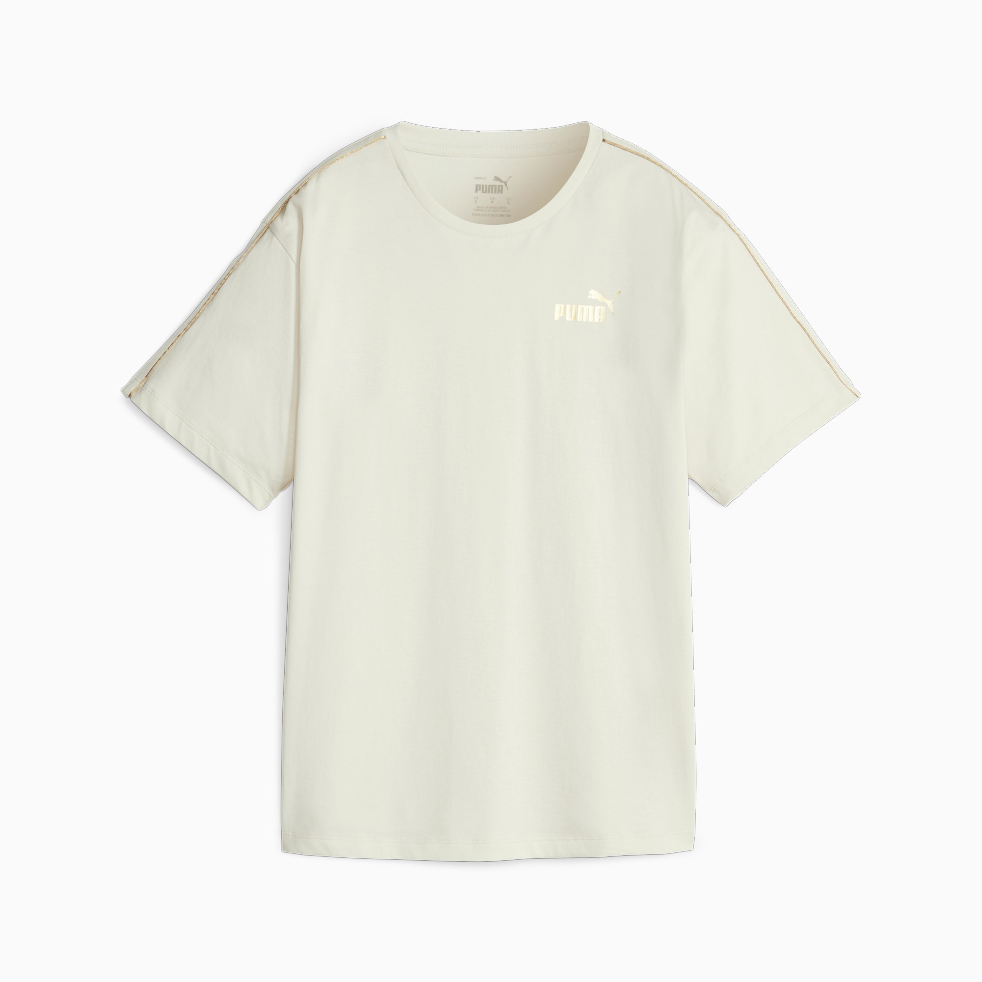 PUMA Ess+ Minimal Gold Women's T-Shirt, Alpine Snow