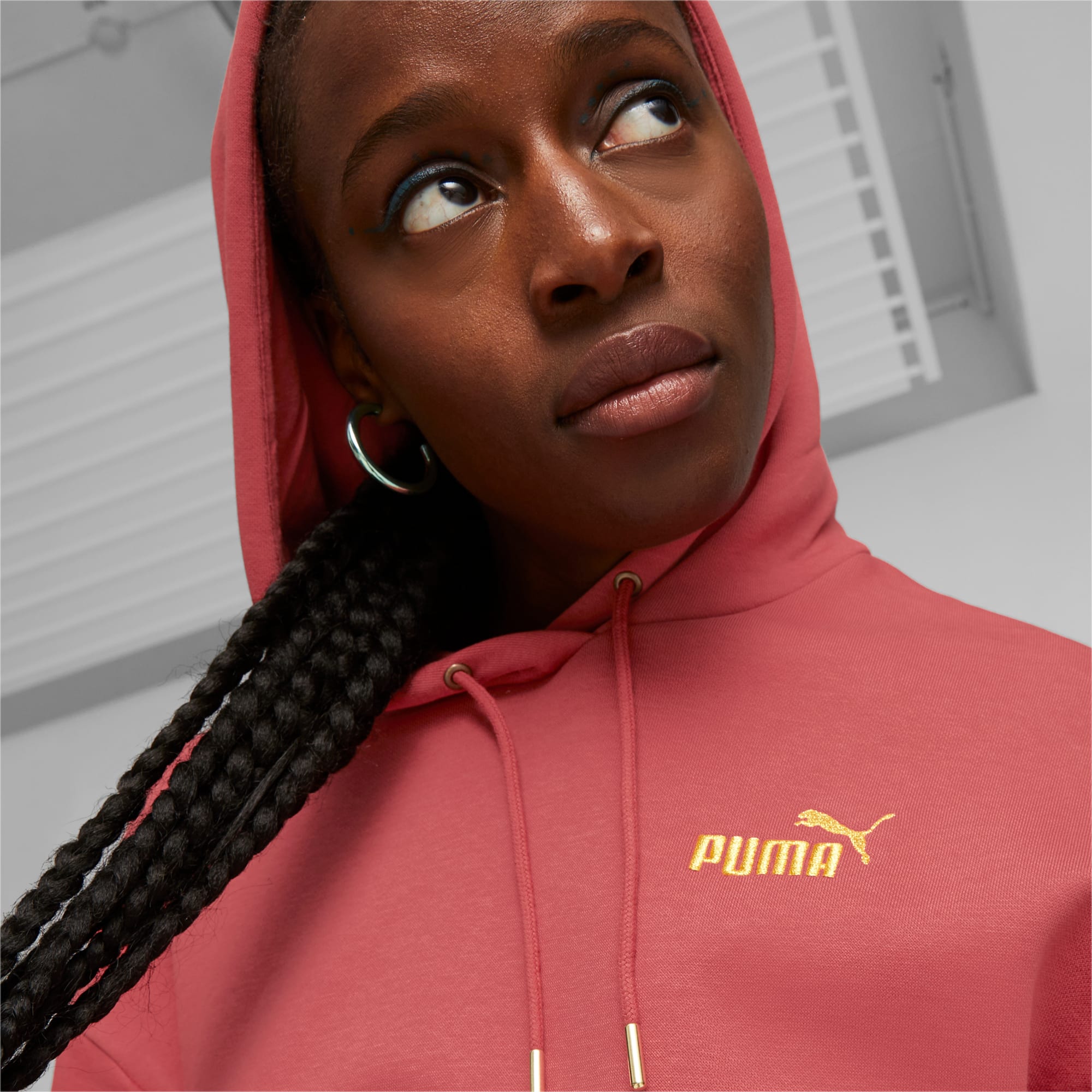PUMA Ess+ Minimal Gold Women's Hoodie, Astro Red