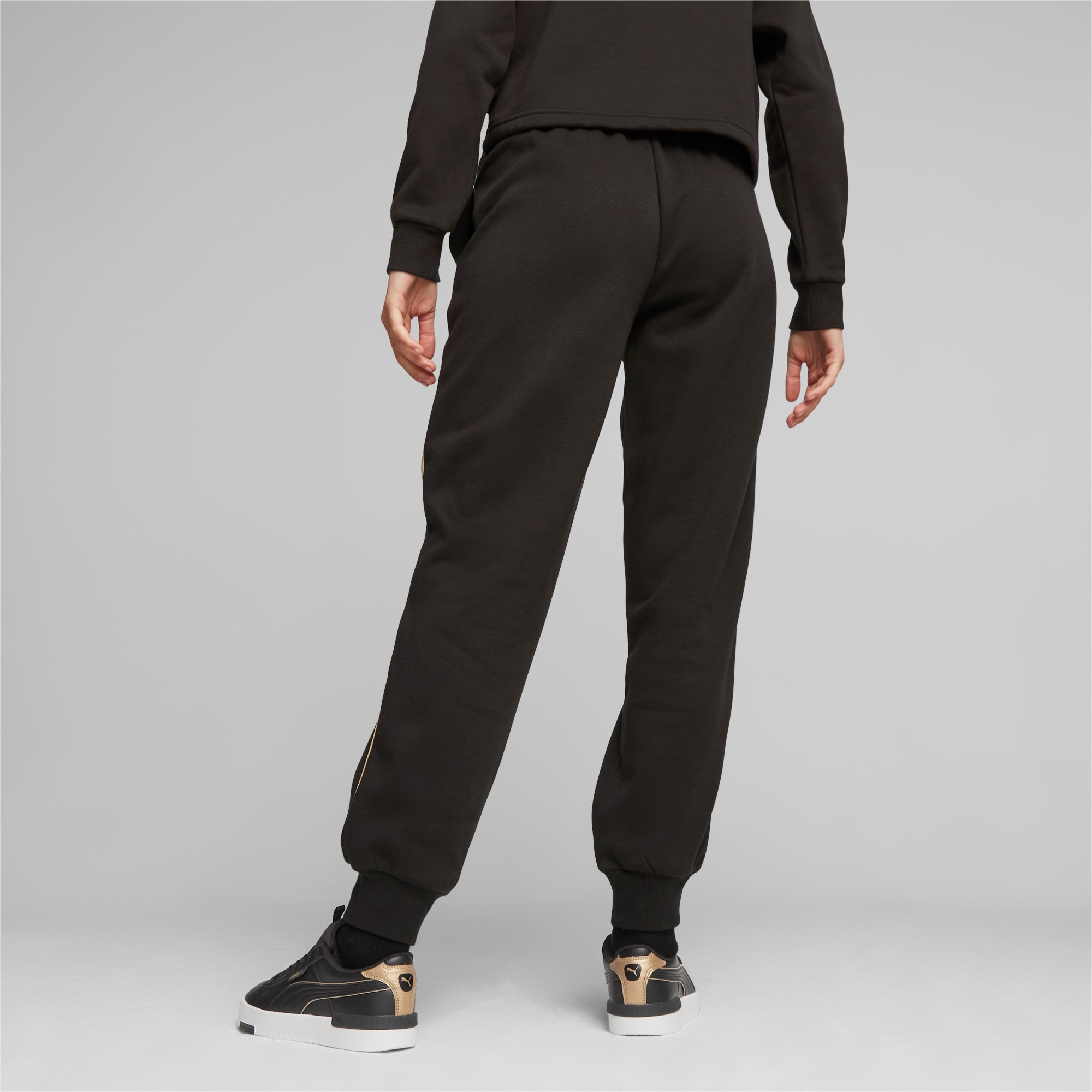 PUMA Ess+ Minimal Gold Women's Sweatpants, Black