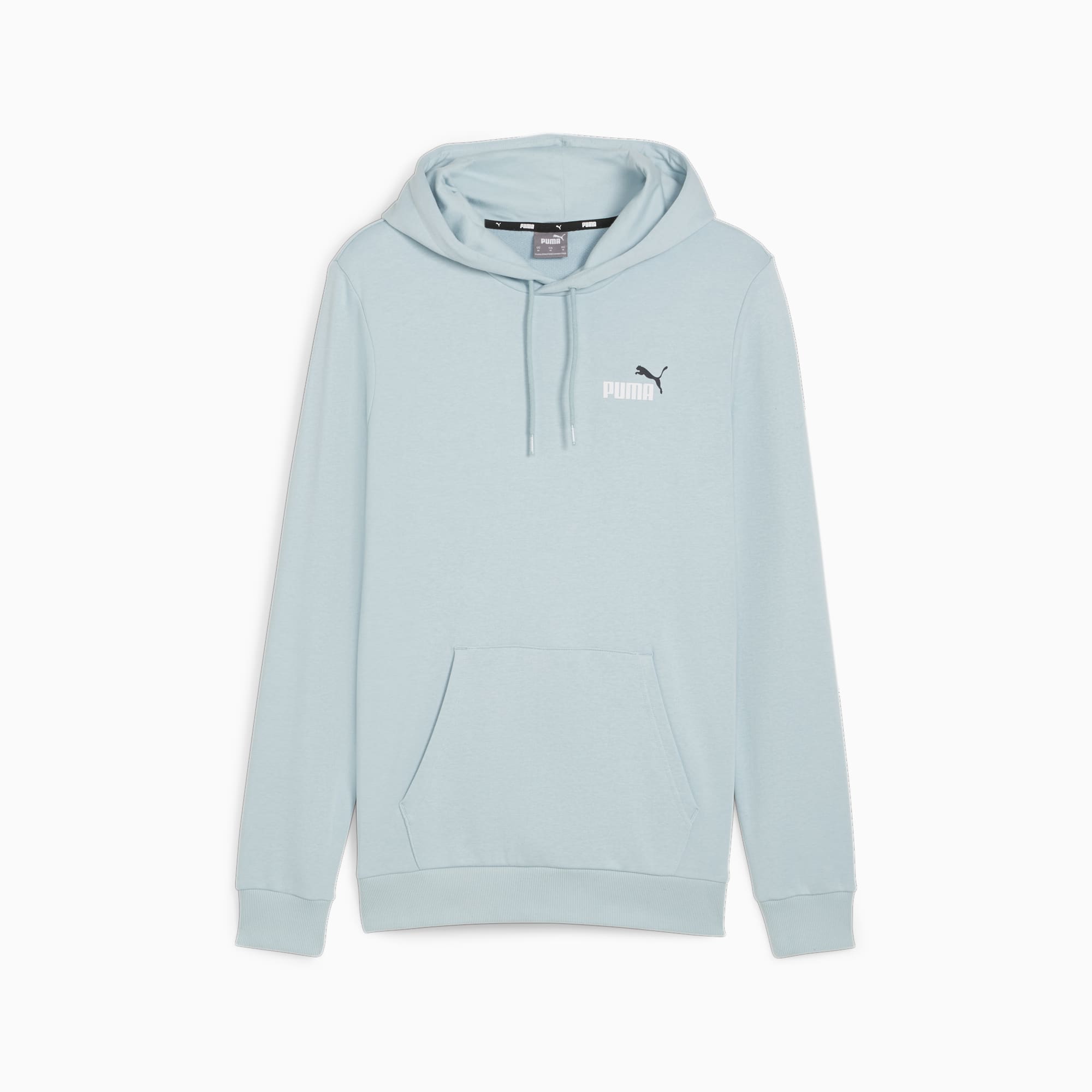 PUMA Ess+ Small Logo Men's Hoodie, Turquoise Surf, Size XS, Clothing