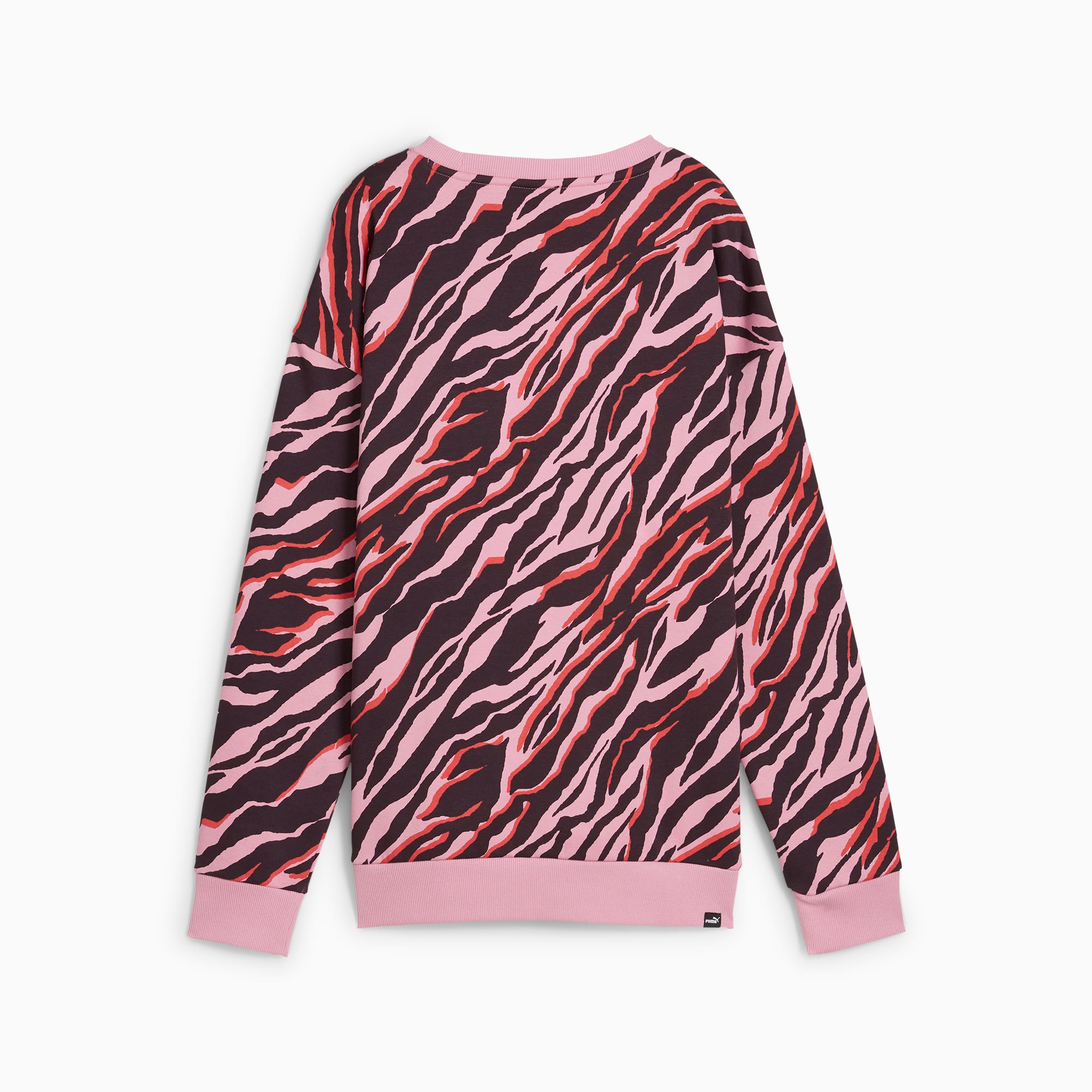 PUMA ESS+ ANIMAL top met ronde hals en print voor Dames, Mauved Out