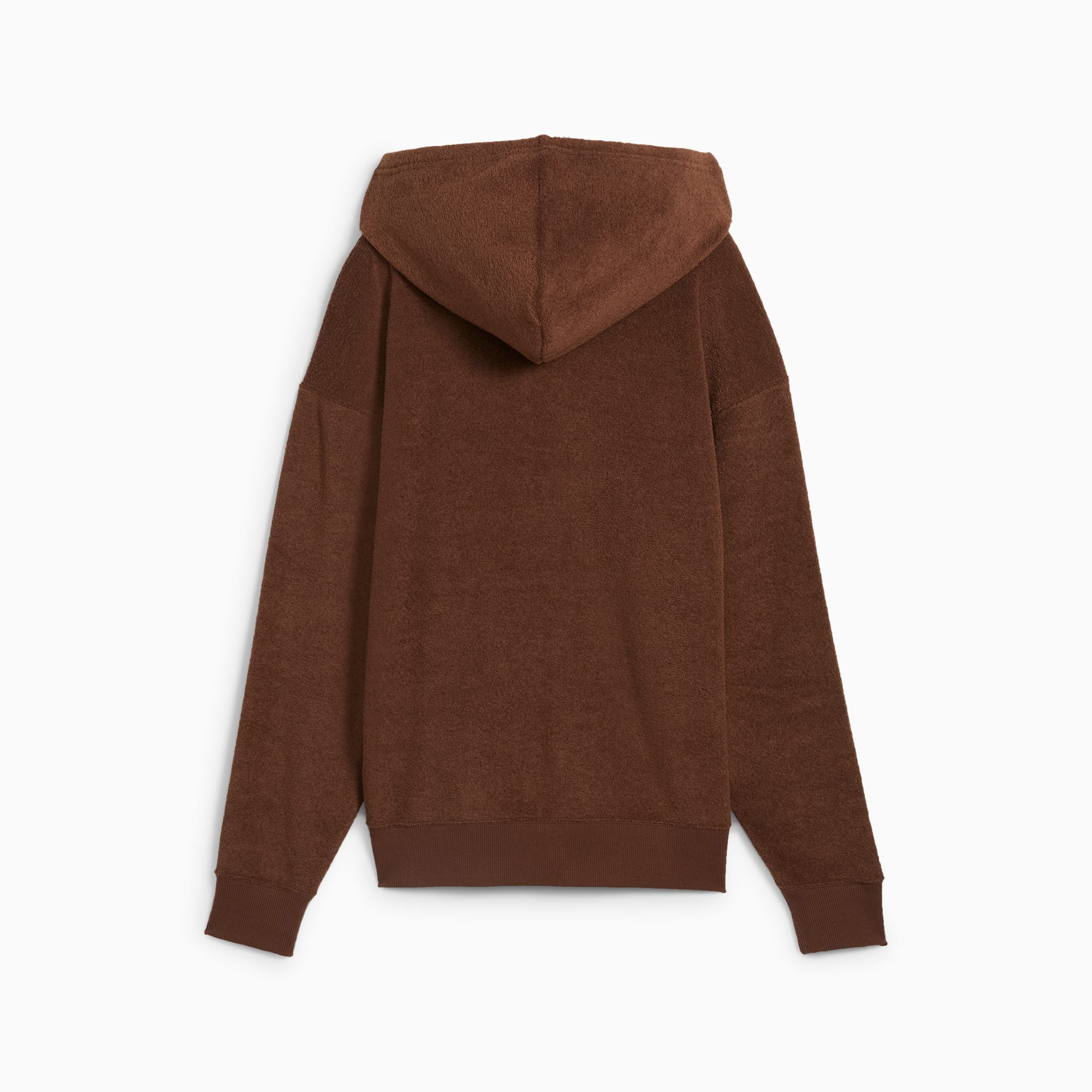 PUMA HER hoodie met volledige rits voor Dames, Bruin