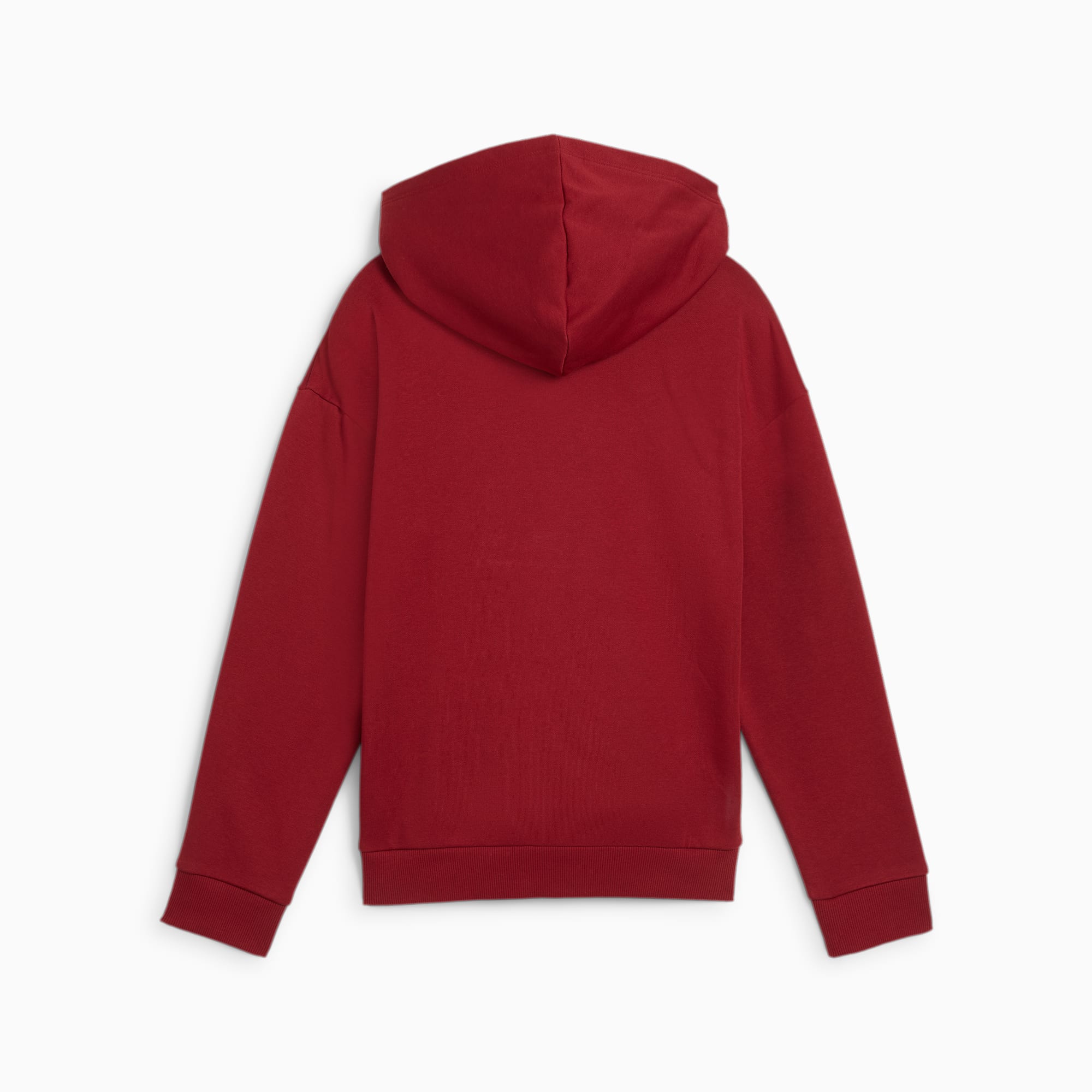 PUMA ESS+ SCRIPT hoodie, Rood/Goud