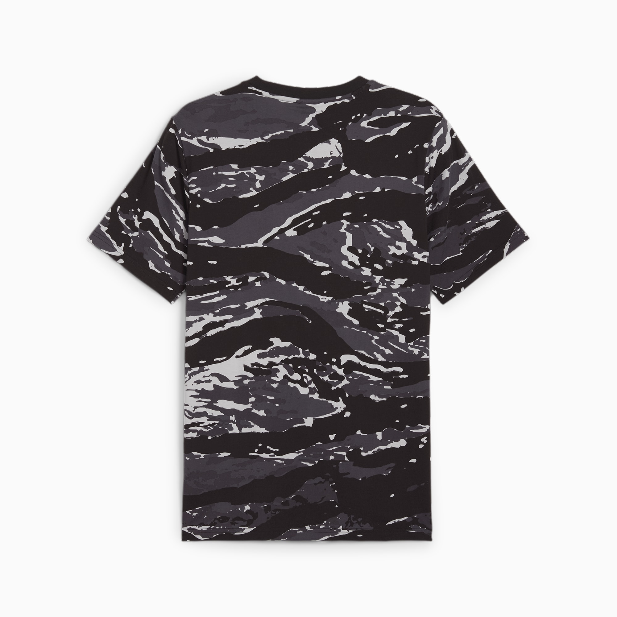 PUMA ESS+ CAMO T-shirt met print, Zwart