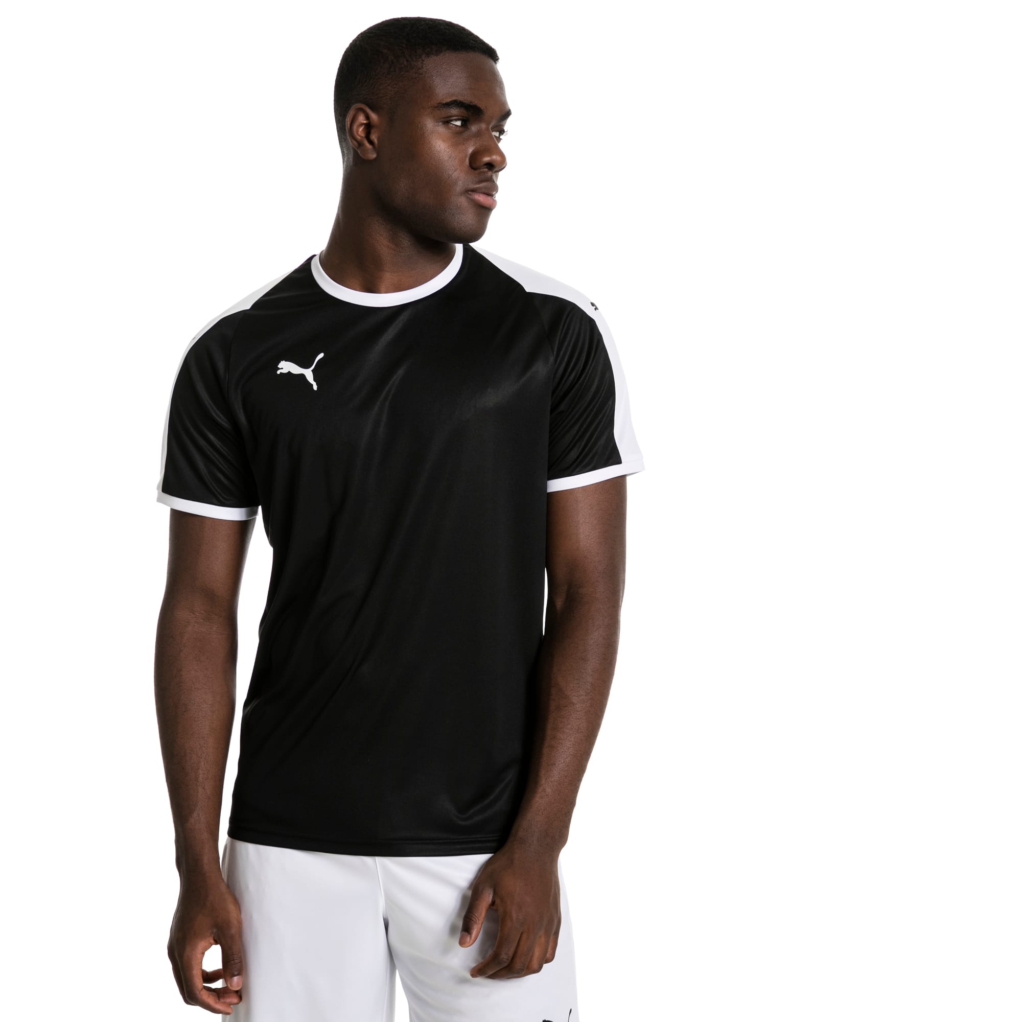 Liga shirt voor Heren, Wit/Zwart, Maat XL | PUMA