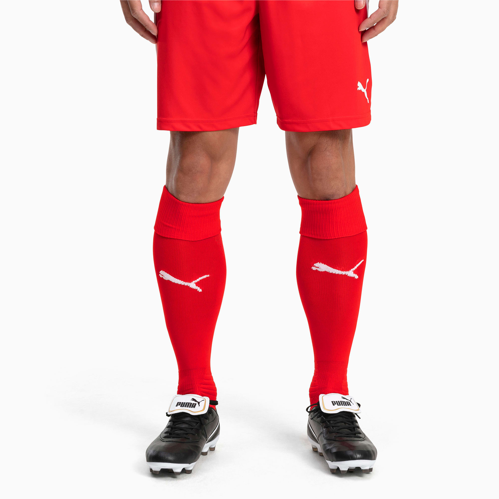 PUMA Chaussettes Football LIGA pour Homme, Rouge/Blanc, Taille 47/49, Vêtements
