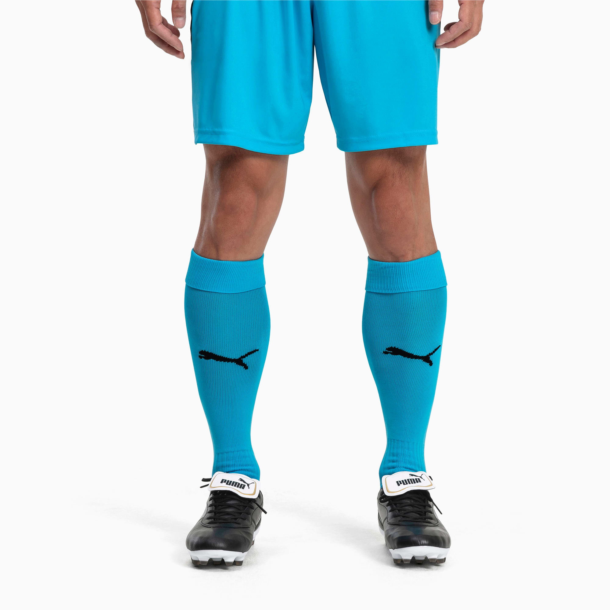 PUMA Chaussettes Football LIGA Core pour Homme, Bleu/Noir, Taille 35-38, Vêtements