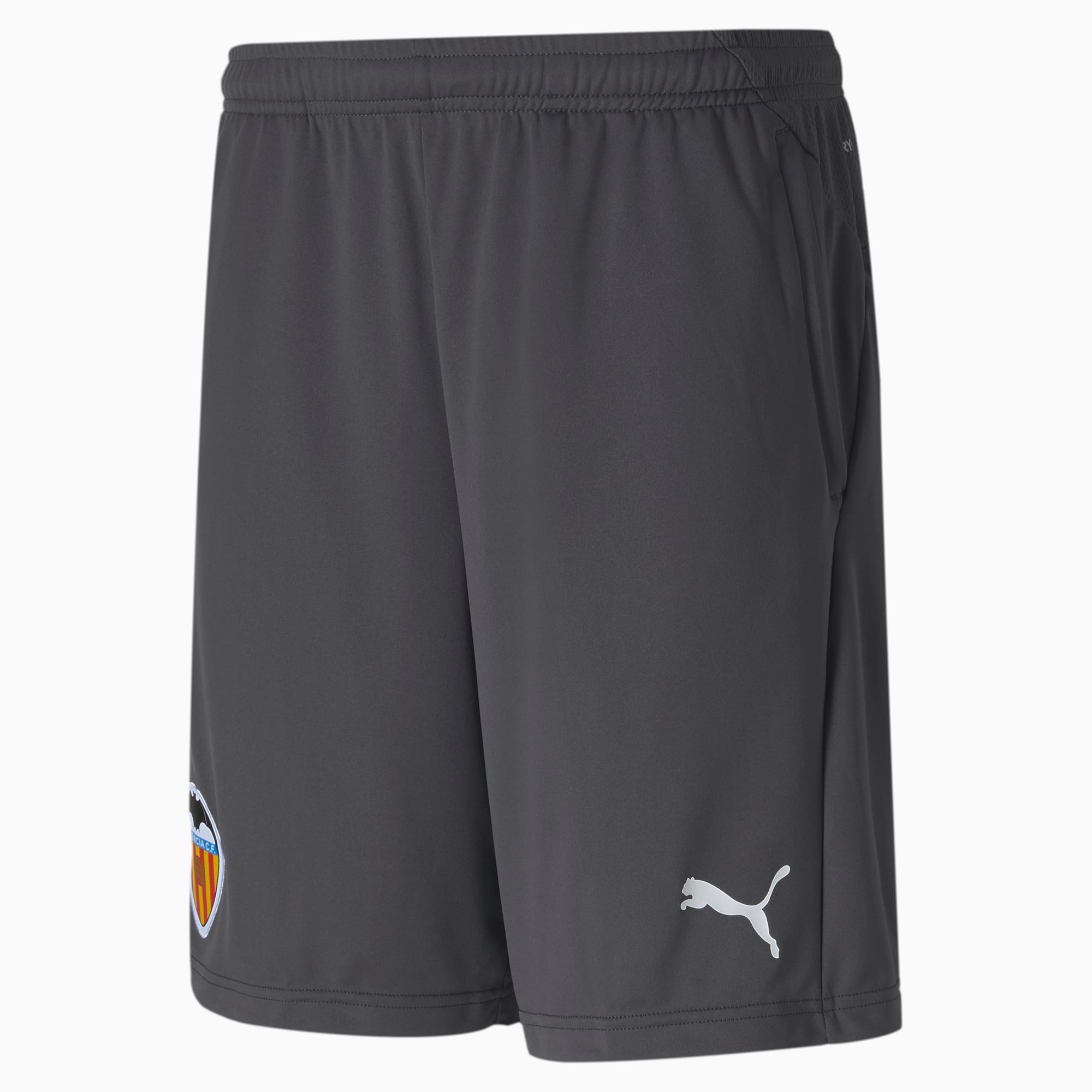 PUMA Short pour l'entraînement Valencia CF pour Homme, Gris/Blanc, Taille S, Vêtements