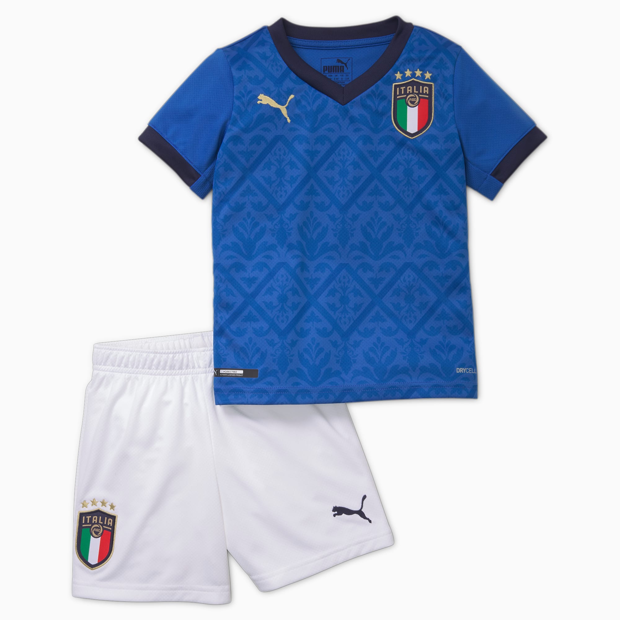 PUMA Italia baby-miniset, thuistenue, Bleu, Taille 92, Vêtements