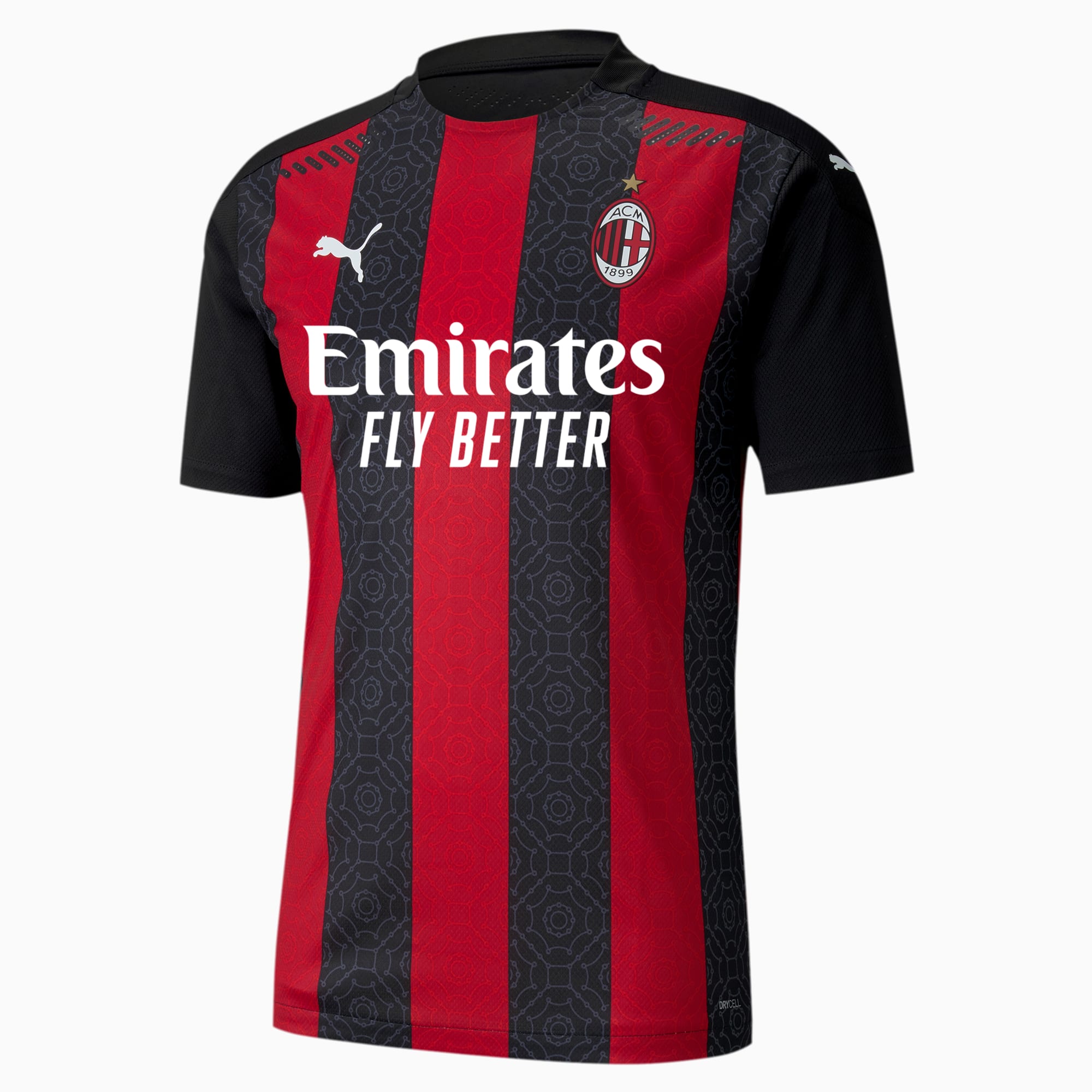 AC Milan Home Authentic herenshirt, Zwart/Rood, Maat XXL | PUMA