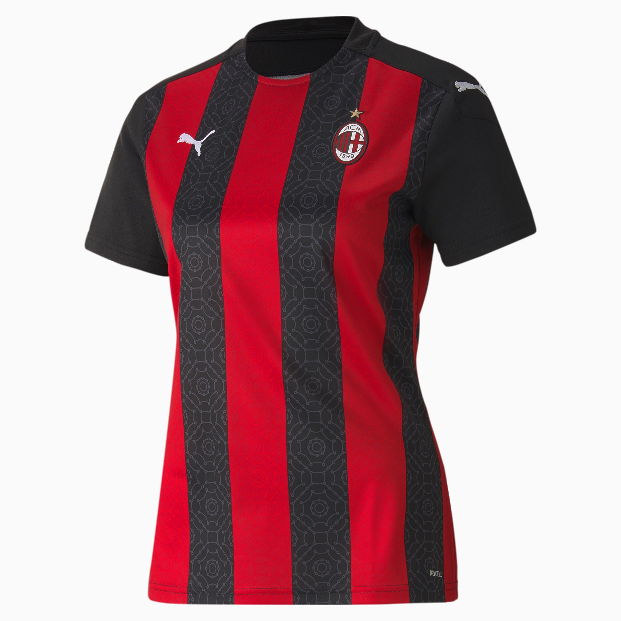 PUMA Maillot Domicile AC Milan Replica pour Femme, Rouge/Noir, Taille S, Vêtements