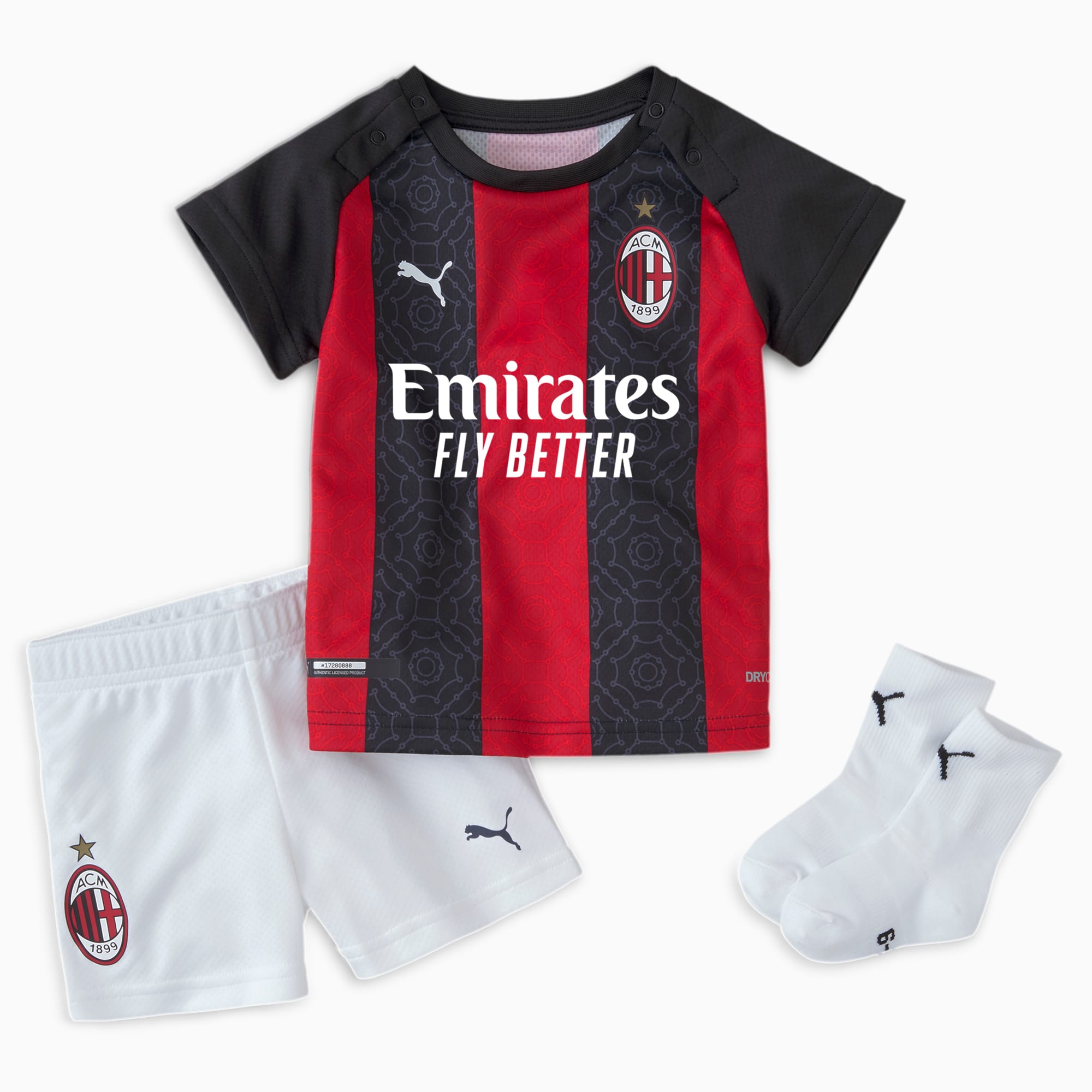 Image of PUMA AC Milan Baby Heimdress Für Kinder | Mit Aucun | Rot/Schwarz | Größe: 62