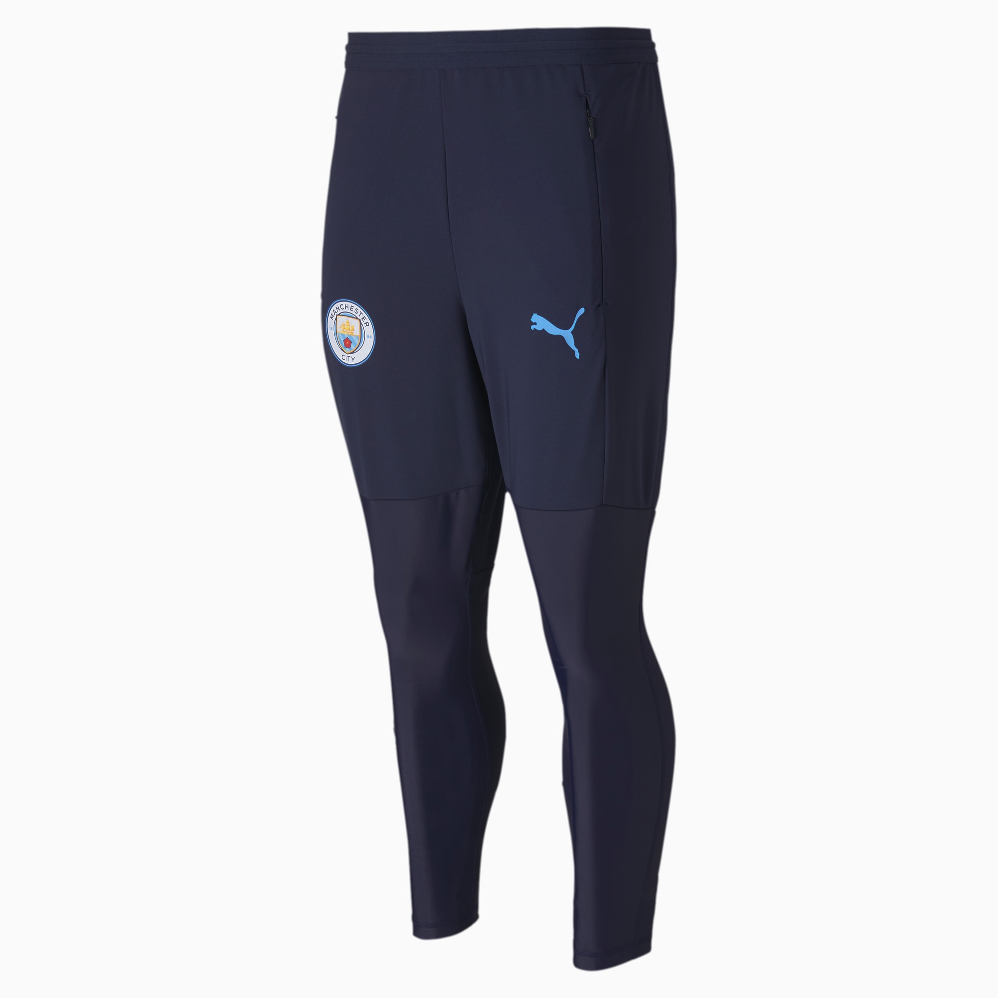 PUMA Pantalon de survêtement Man City Pro pour Homme, Bleu, Taille XL, Vêtements