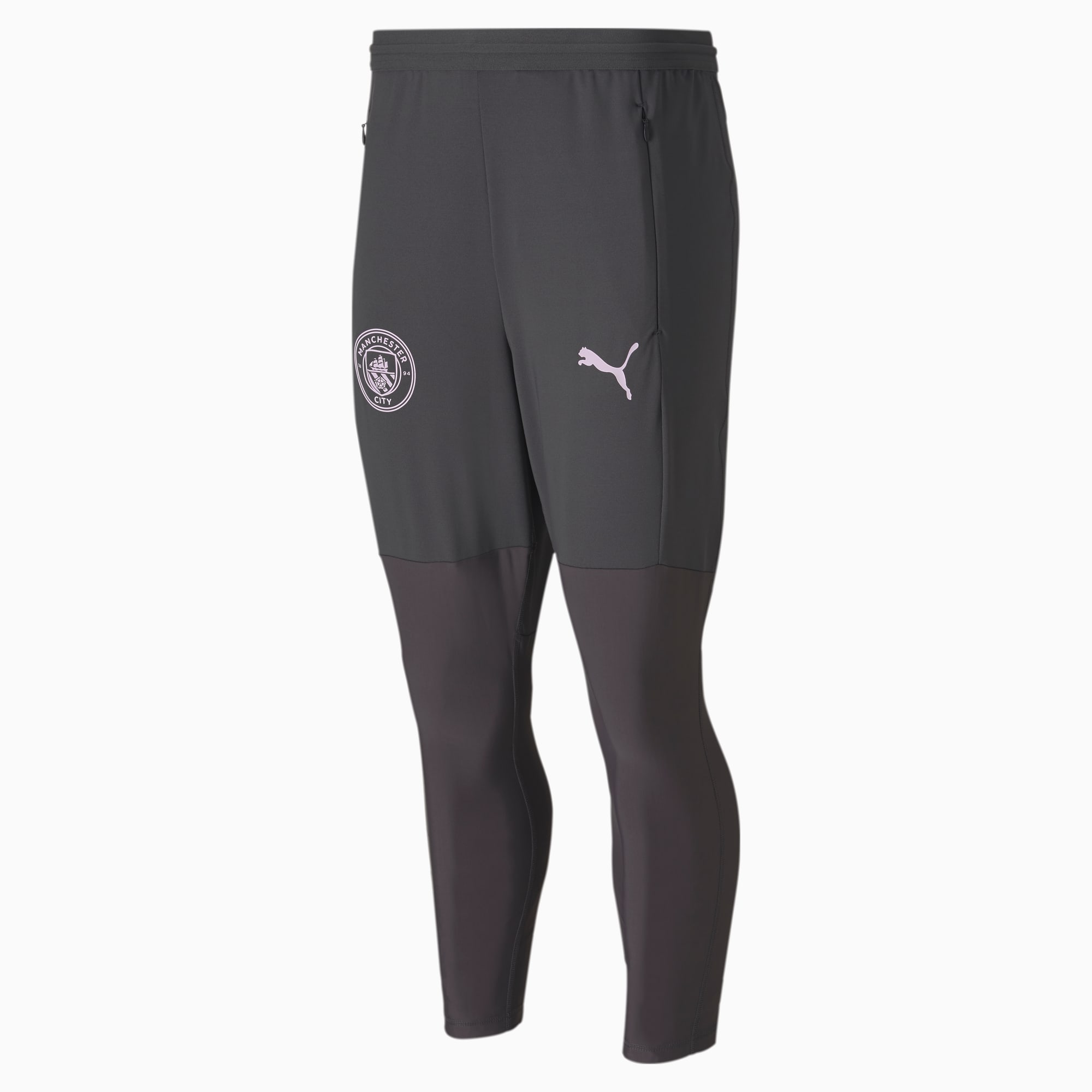 PUMA Pantalon de survêtement Man City Pro pour Homme, Gris, Taille XXL, Vêtements