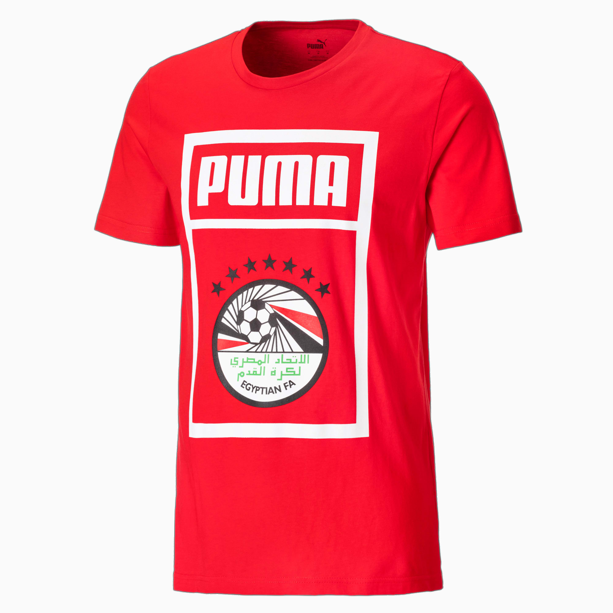 Image of Egypt PUMA DNA Herren Fußball T-Shirt | Mit Aucun | Rot/Weiß | Größe: L