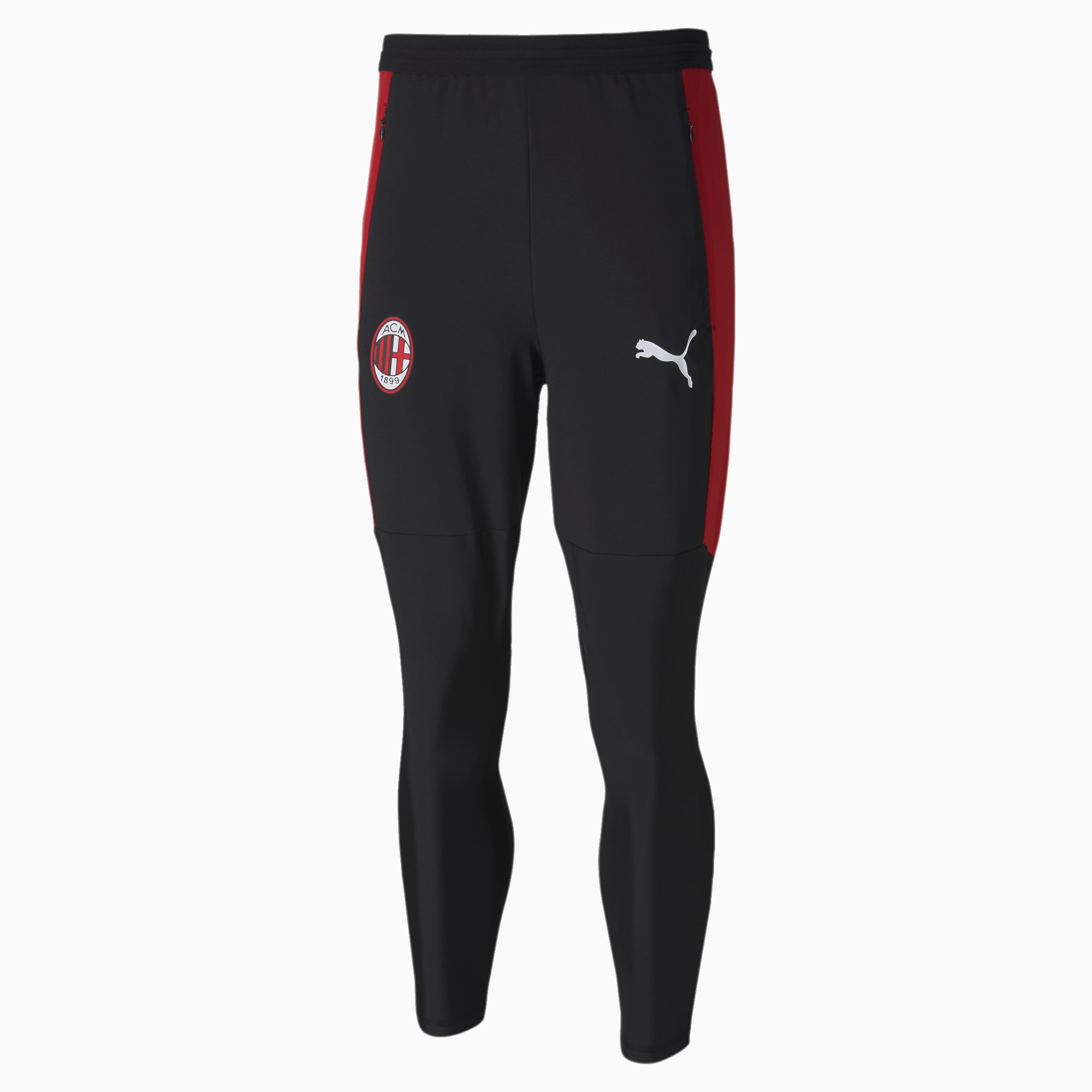 PUMA Pantalon de survêtement AC Milan Pro pour Homme, Noir/Rouge, Taille XXL, Vêtements