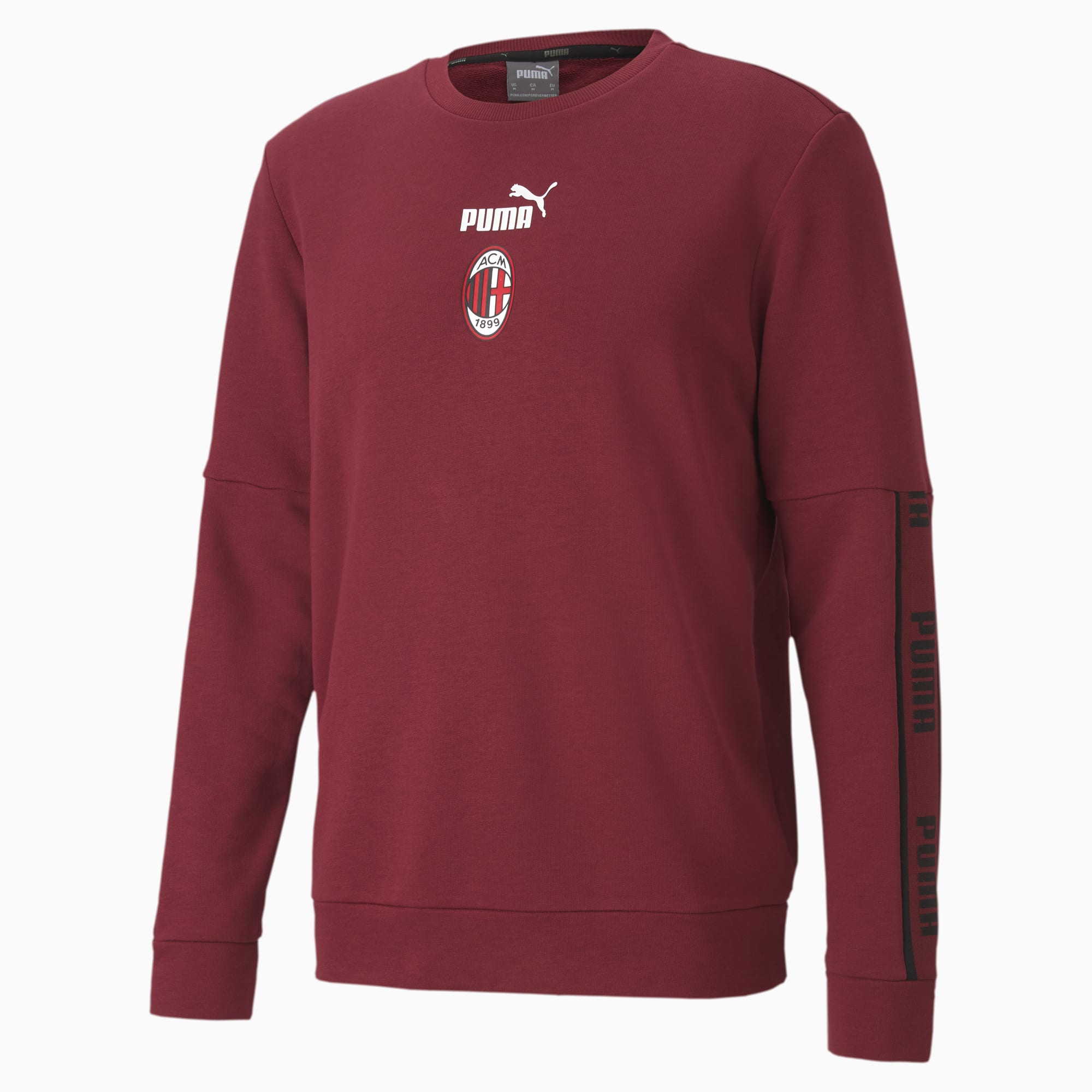 Image of PUMA AC Milan ftblCulture Herren Fußball Sweatshirt II | Mit Aucun | Rot/Schwarz | Größe: L