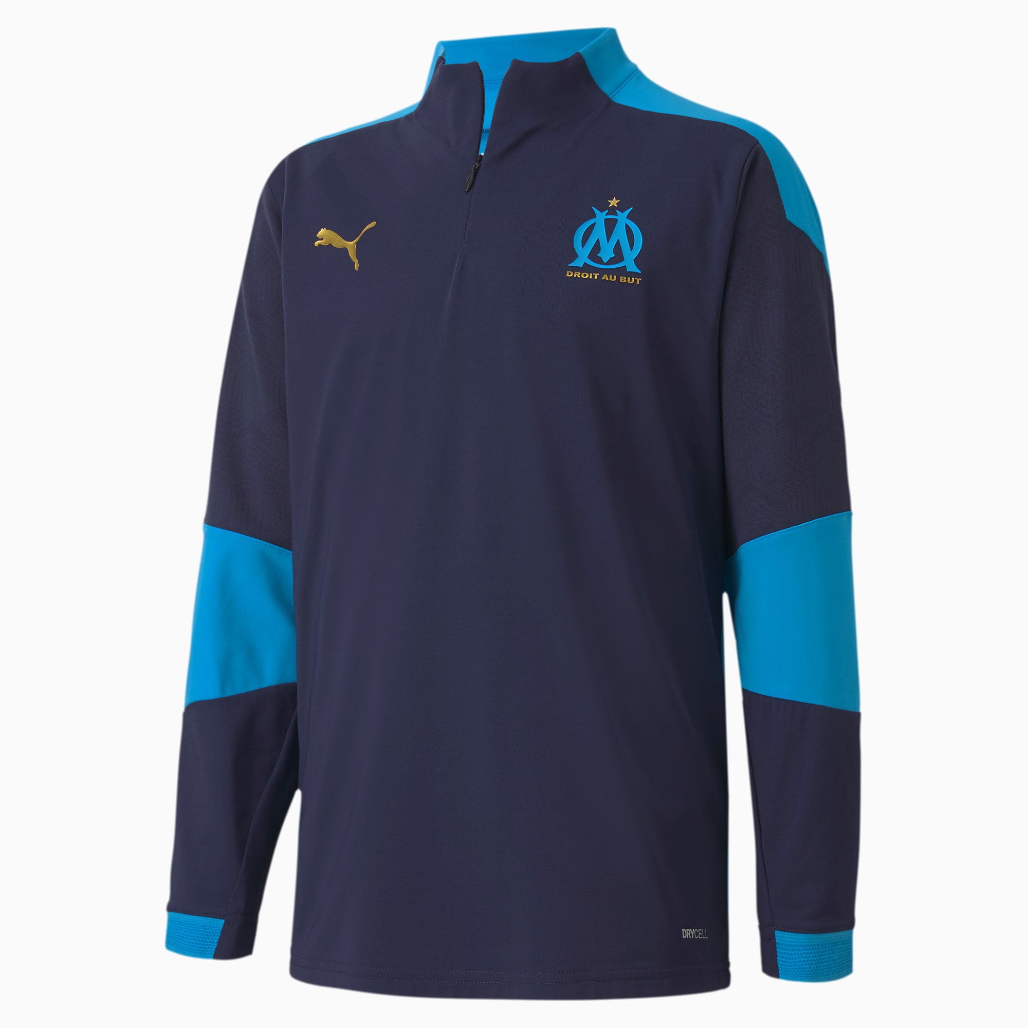 PUMA Sweat Olympique de Marseille Training Youth pour Enfant, Bleu, Taille 116, Vêtements