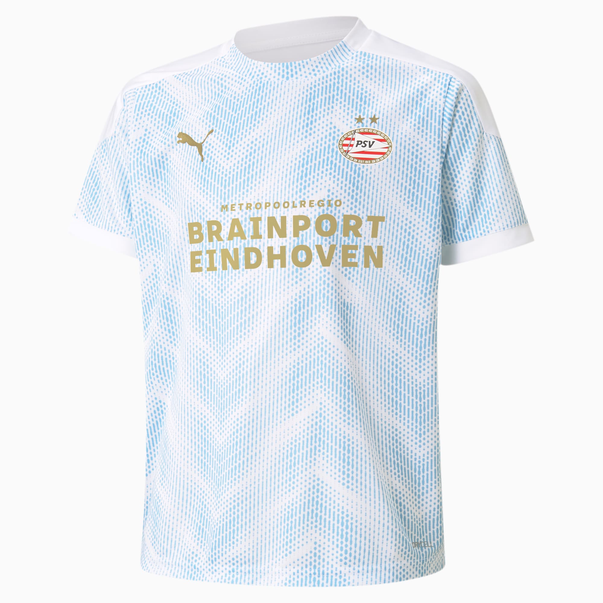 PUMA Maillot PSV Eindhoven Youth Stadium pour Enfant, Blanc/Bleu, Taille 164, Vêtements