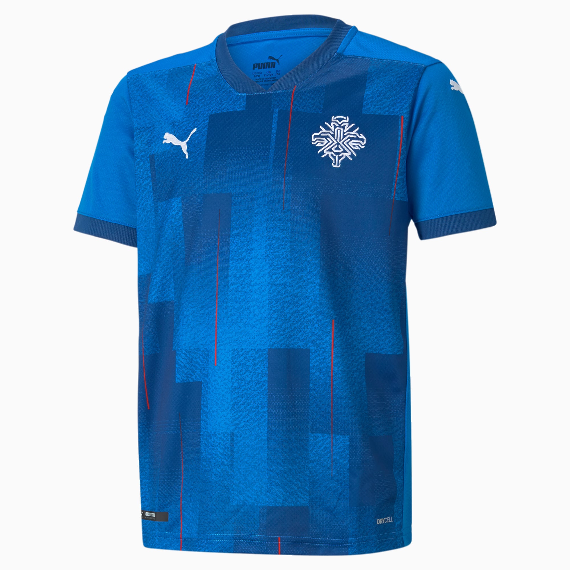 PUMA Maillot domicile Islande Replica pour Homme, Bleu, Taille XS, Vêtements