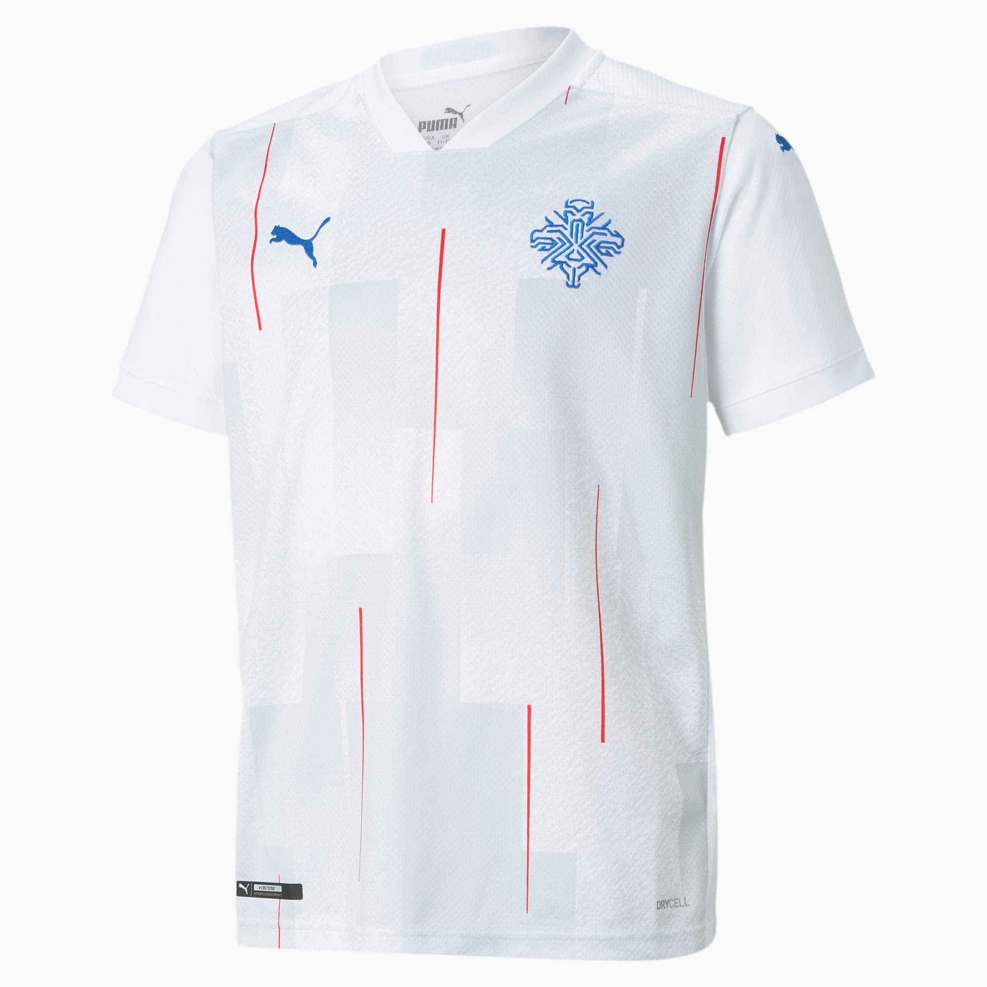 PUMA Maillot extérieur Islande Replica pour Homme, Blanc, Taille XL, Vêtements