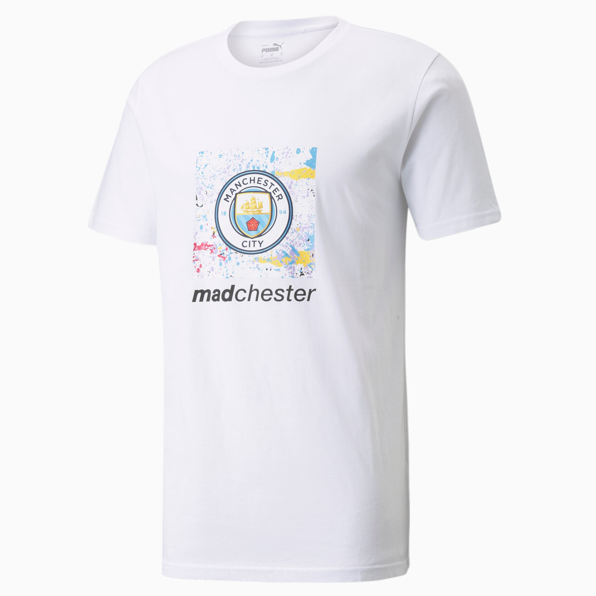Man City x MDCR voetbalshirt met grafisch logo heren, Wit, Maat L | PUMA