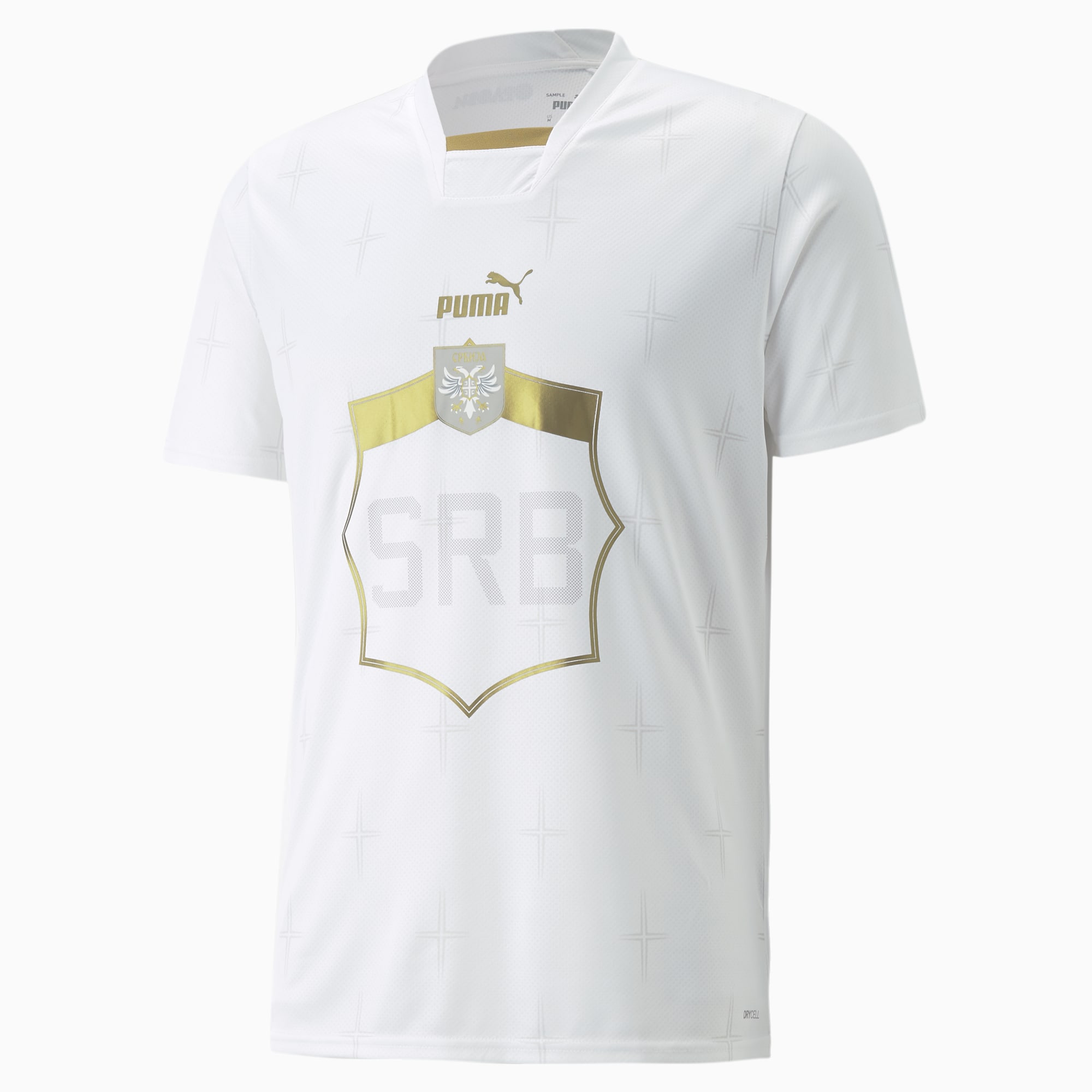 PUMA Maillot Away Serbie Pour Homme, Blanc/Or