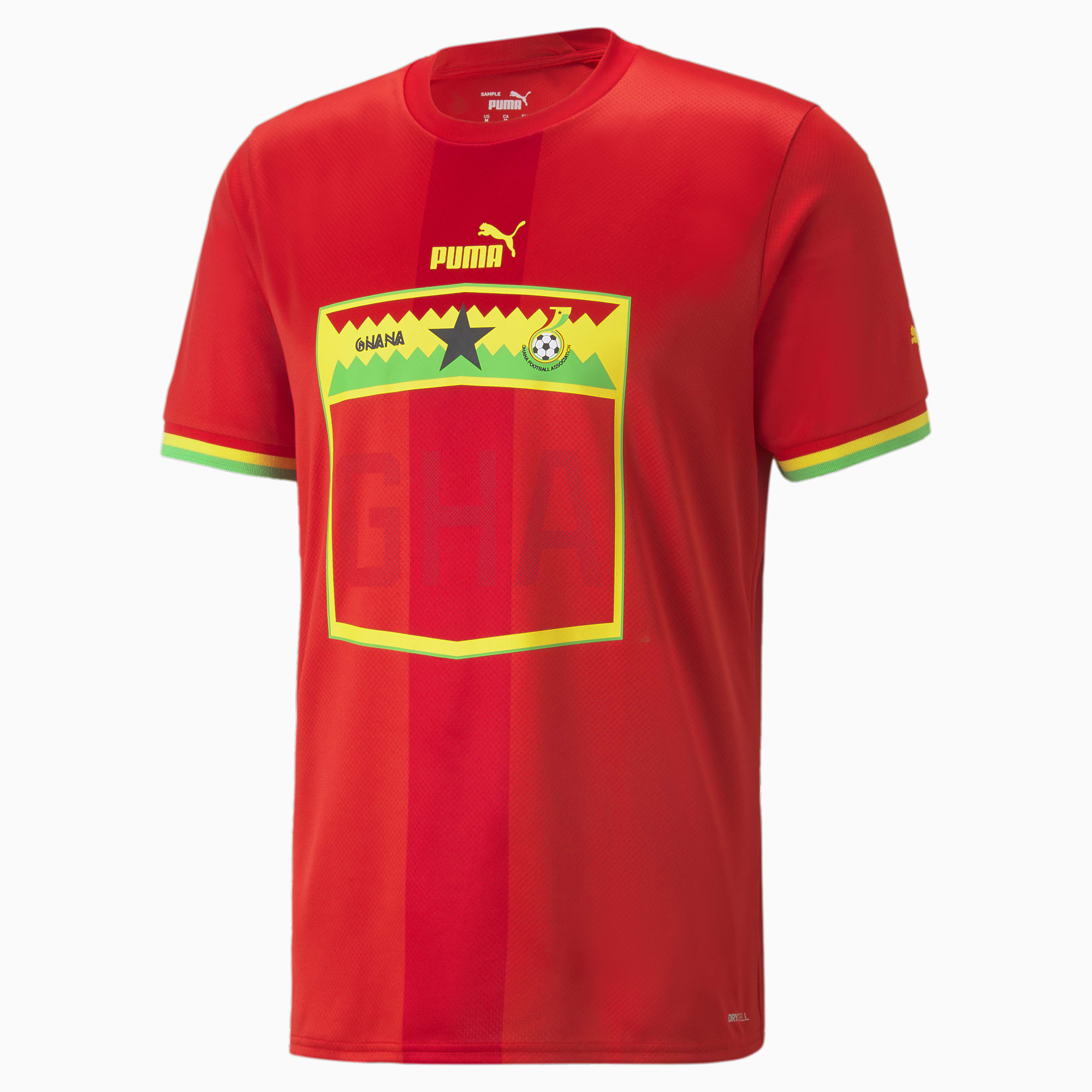 PUMA Maillot Away Ghana Pour Homme, Rouge/Jaune