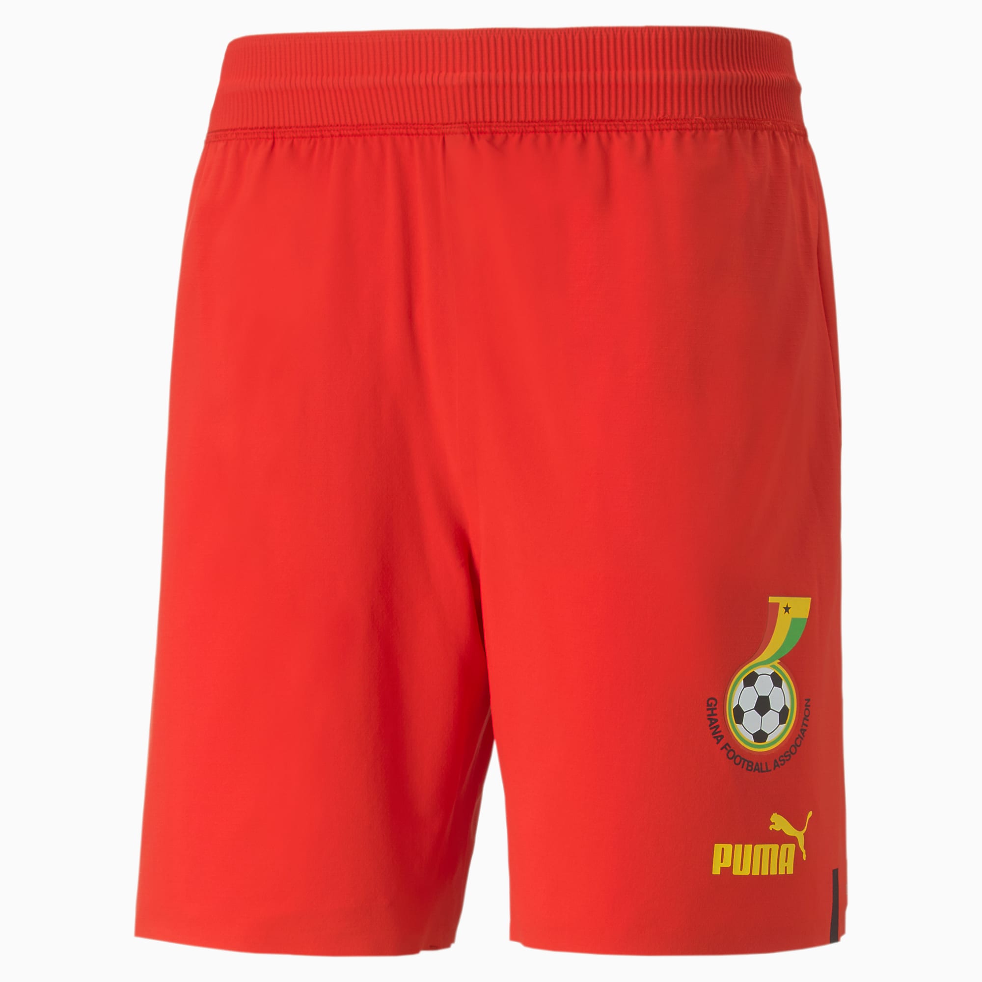 PUMA Ghana 22/23 Promo Shorts Herren, Rot/Gelb, Größe: XXL, Kleidung